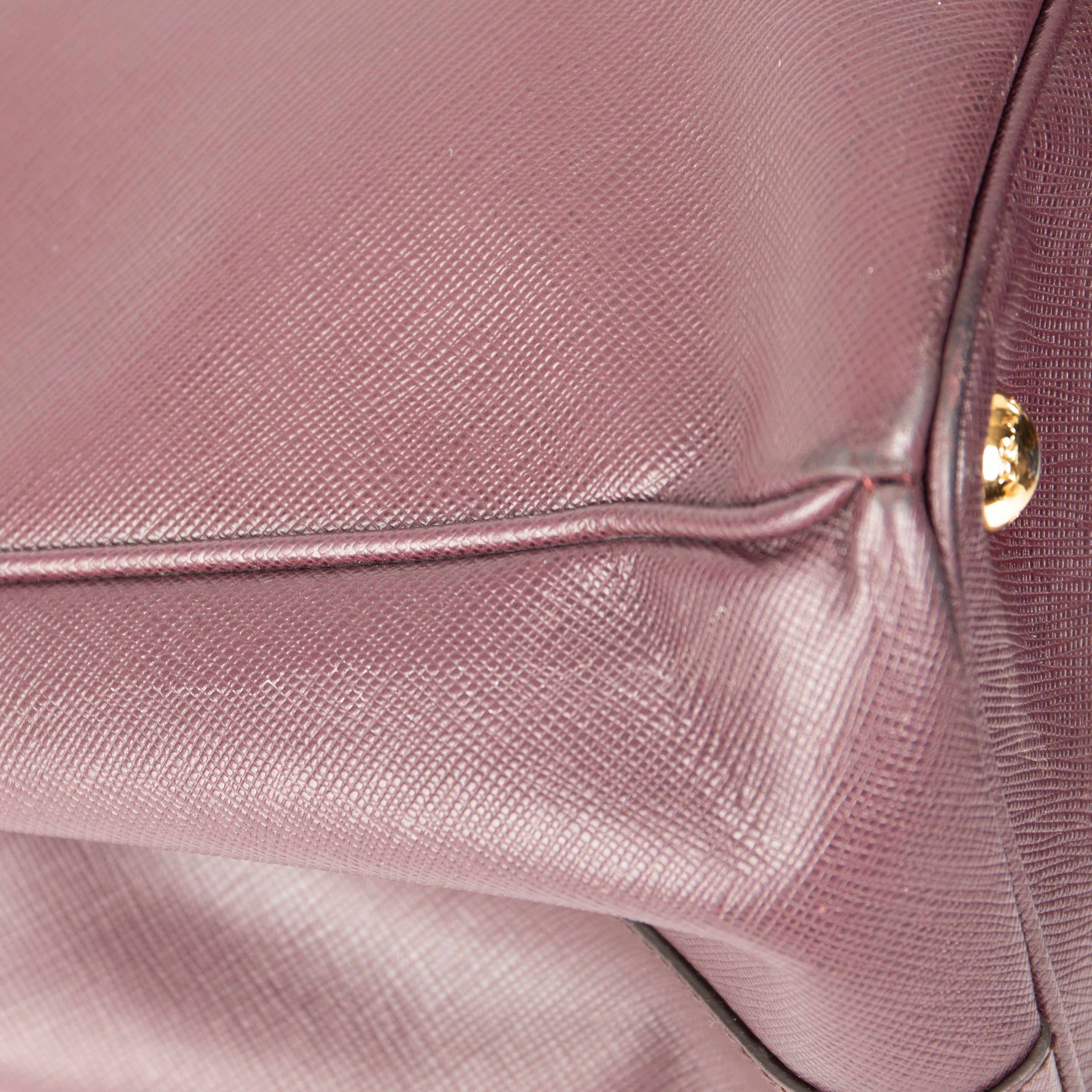 Prada Large Saffiano Lux Galleria Double Zip Tote