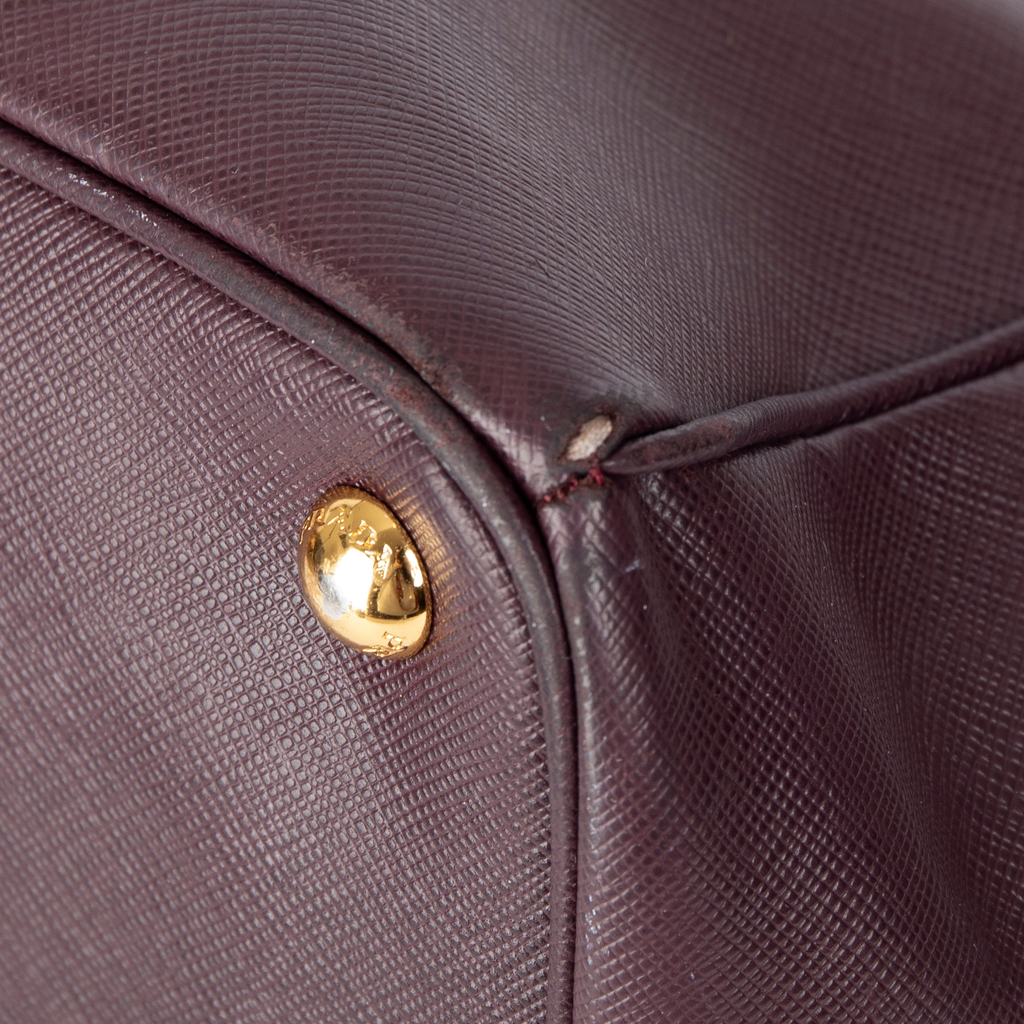 Prada Large Saffiano Lux Galleria Double Zip Tote