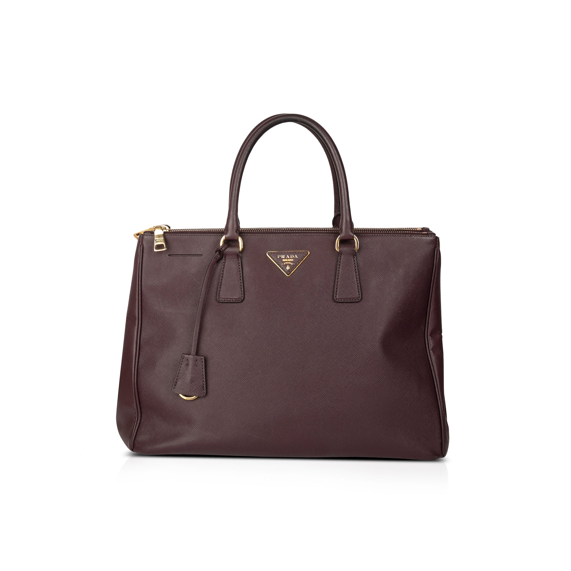 Prada Large Saffiano Lux Galleria Double Zip Tote