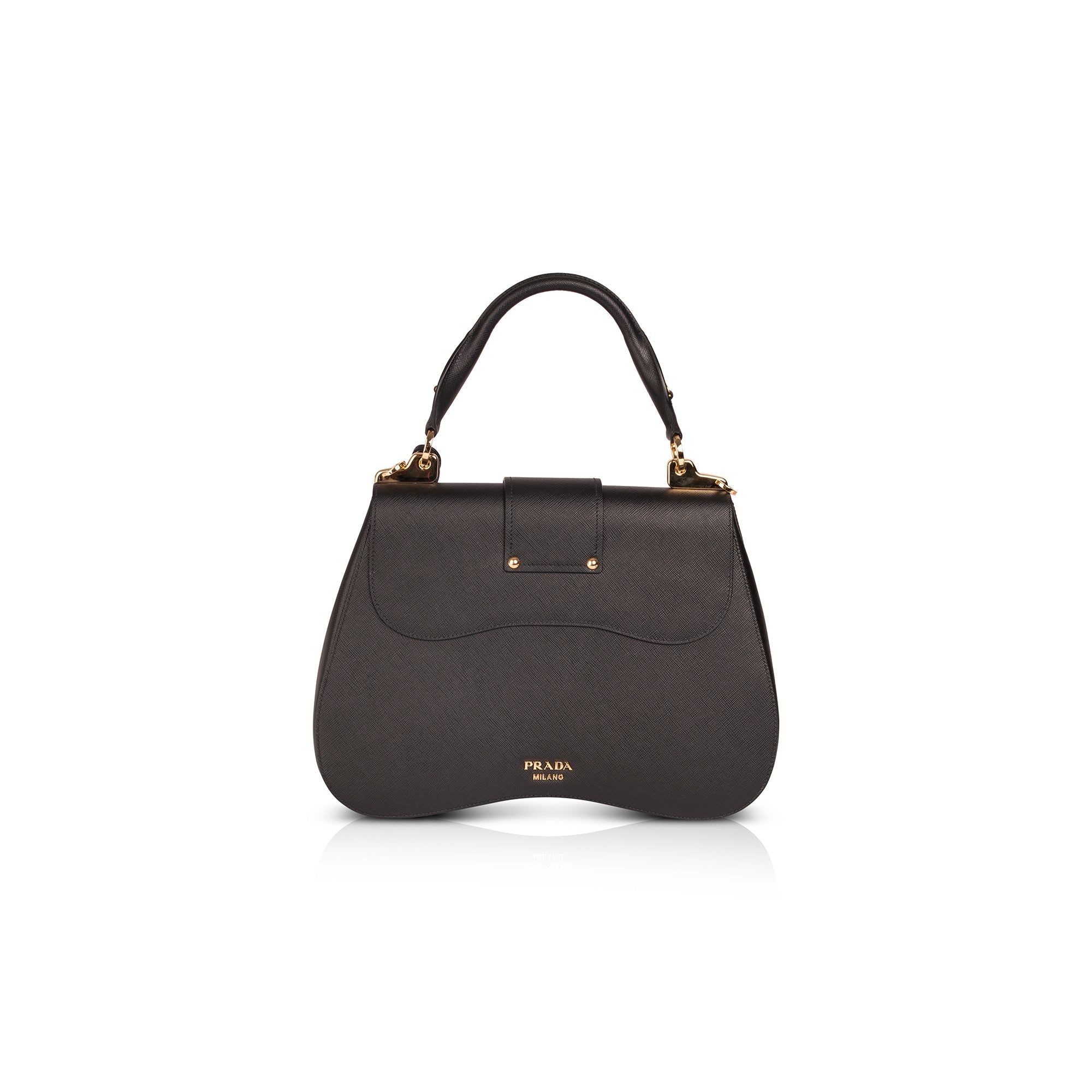Prada Large Saffiano Lux Sidonie Top Handle Bag w/ Box & Authenticity Card