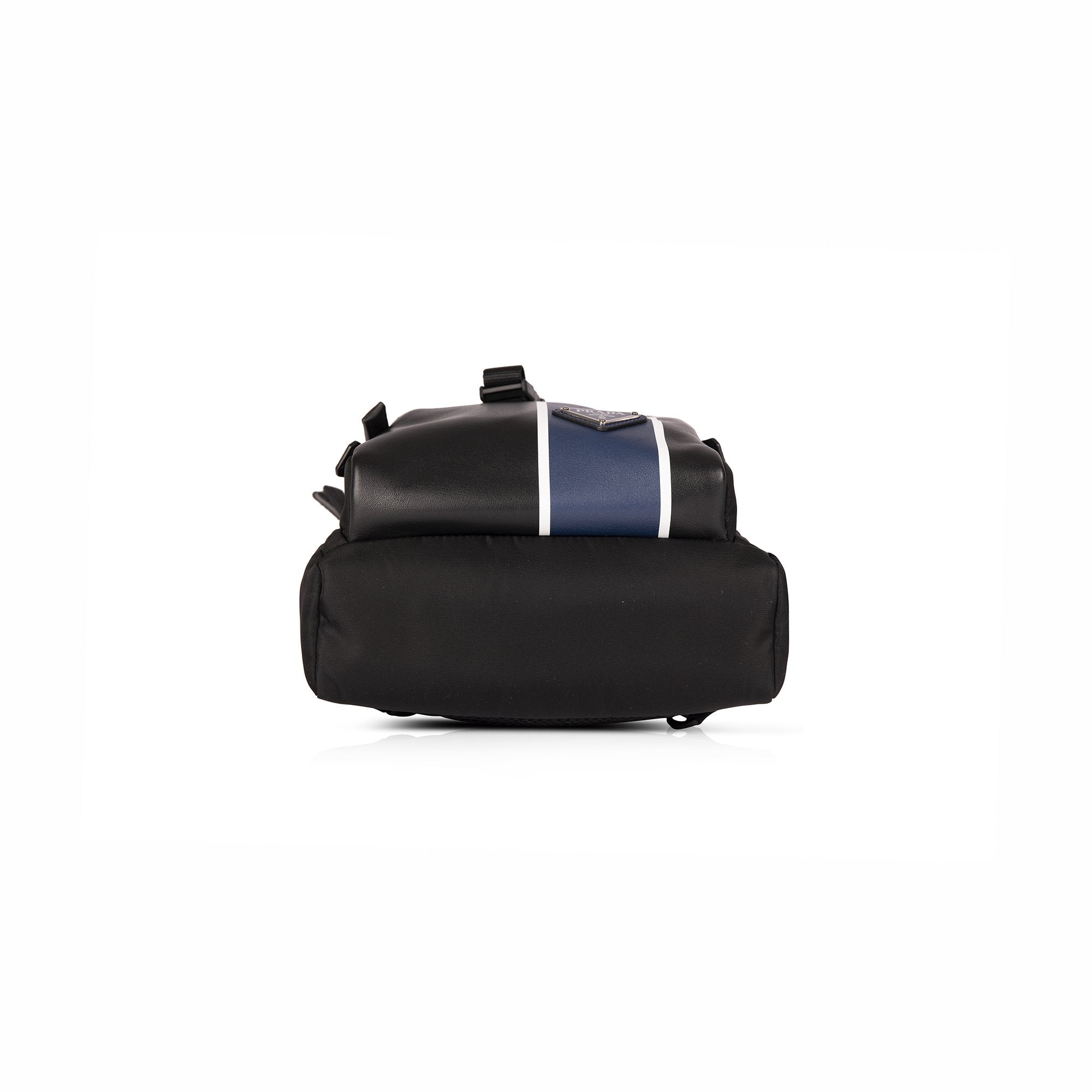 Prada Leather-Trimmed Tessuto Nylon Sling Backpack