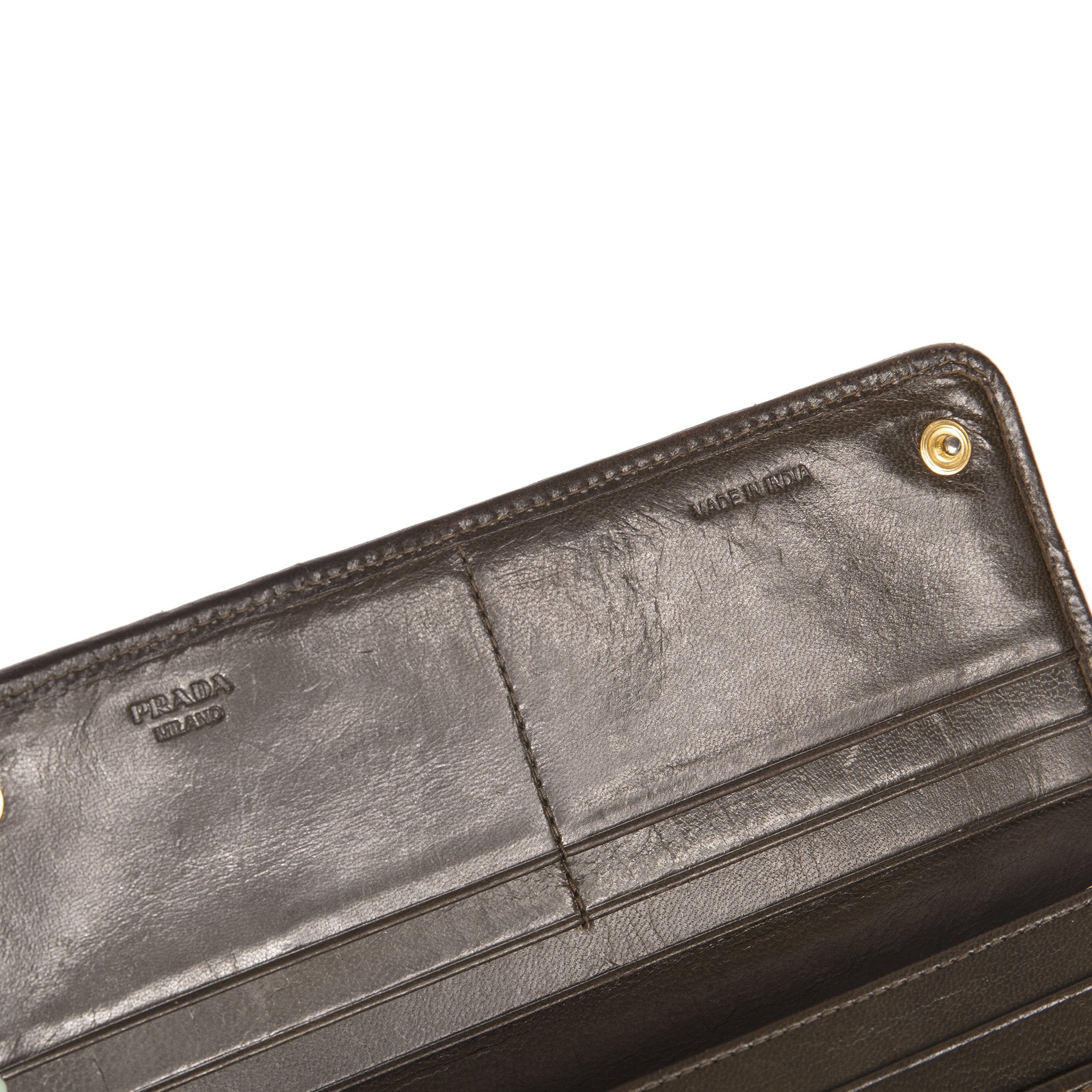 Prada Madras Continental Wallet