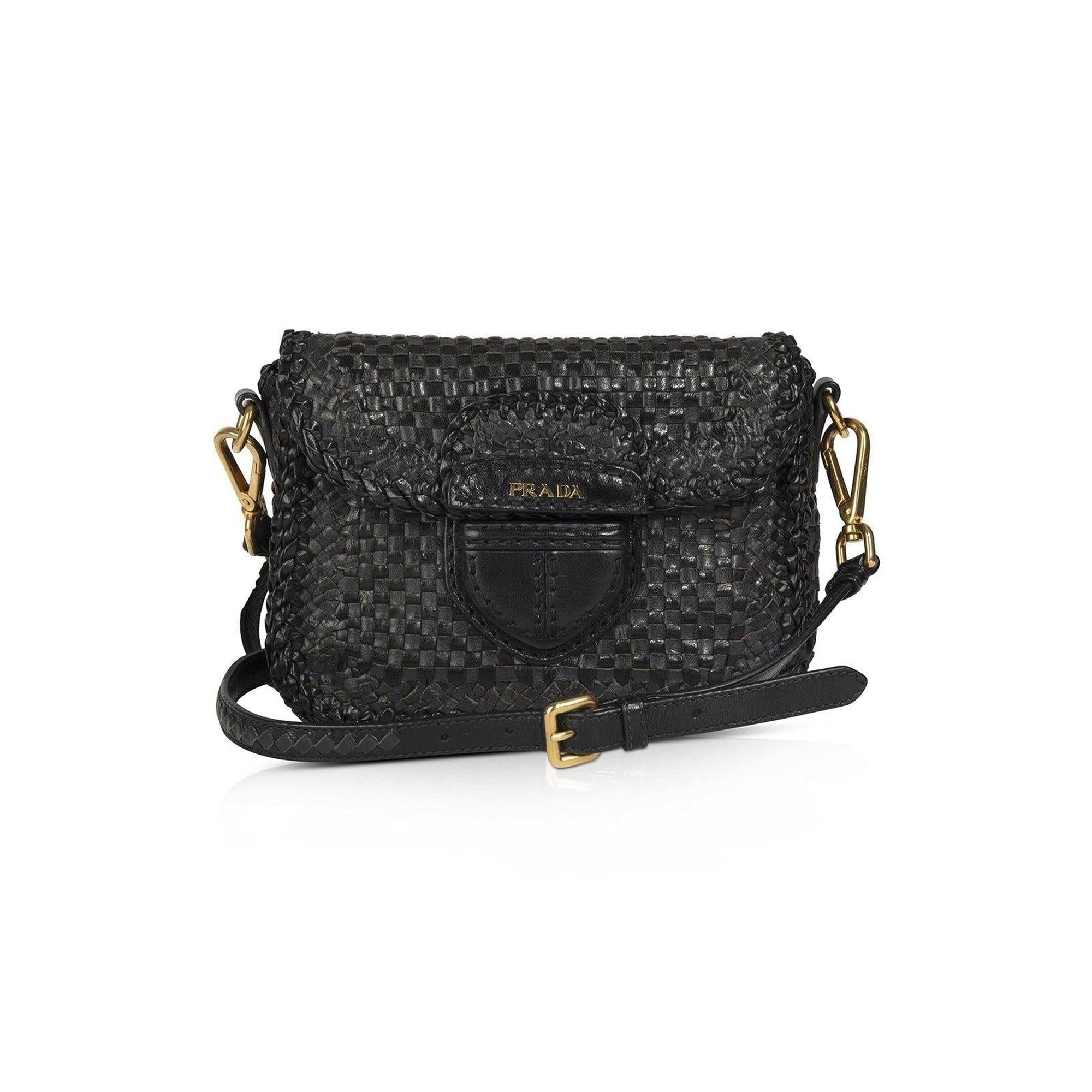 Prada Madras Crossbody Bag