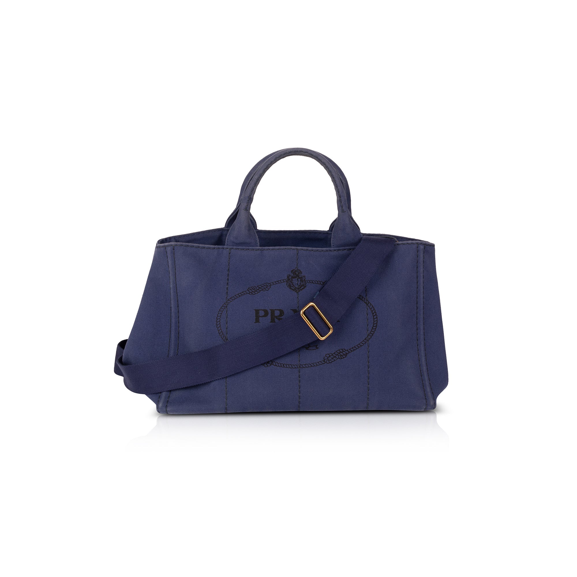 Prada Medium Canapa Logo Tote w/ Strap