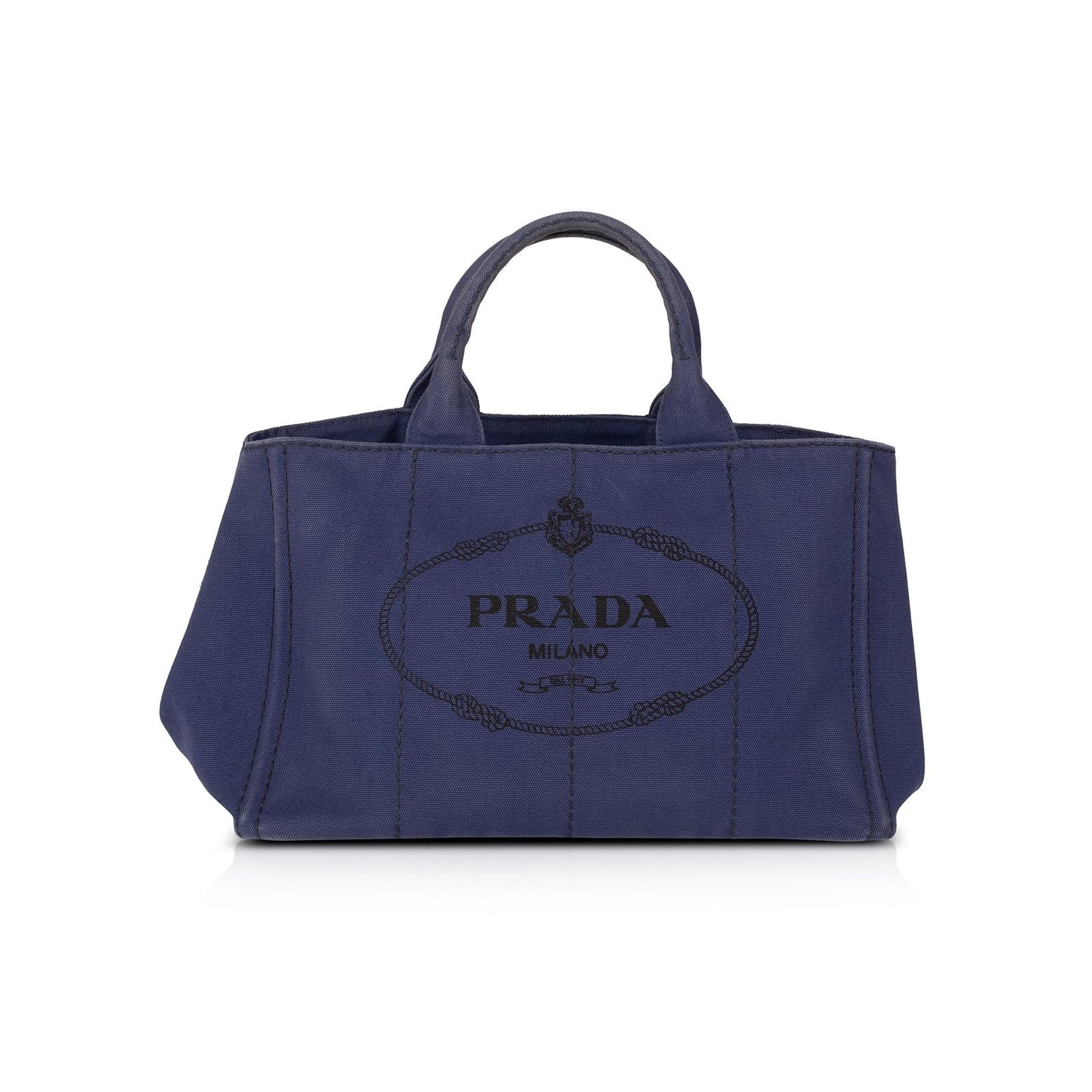 Prada Medium Canapa Logo Tote w/ Strap