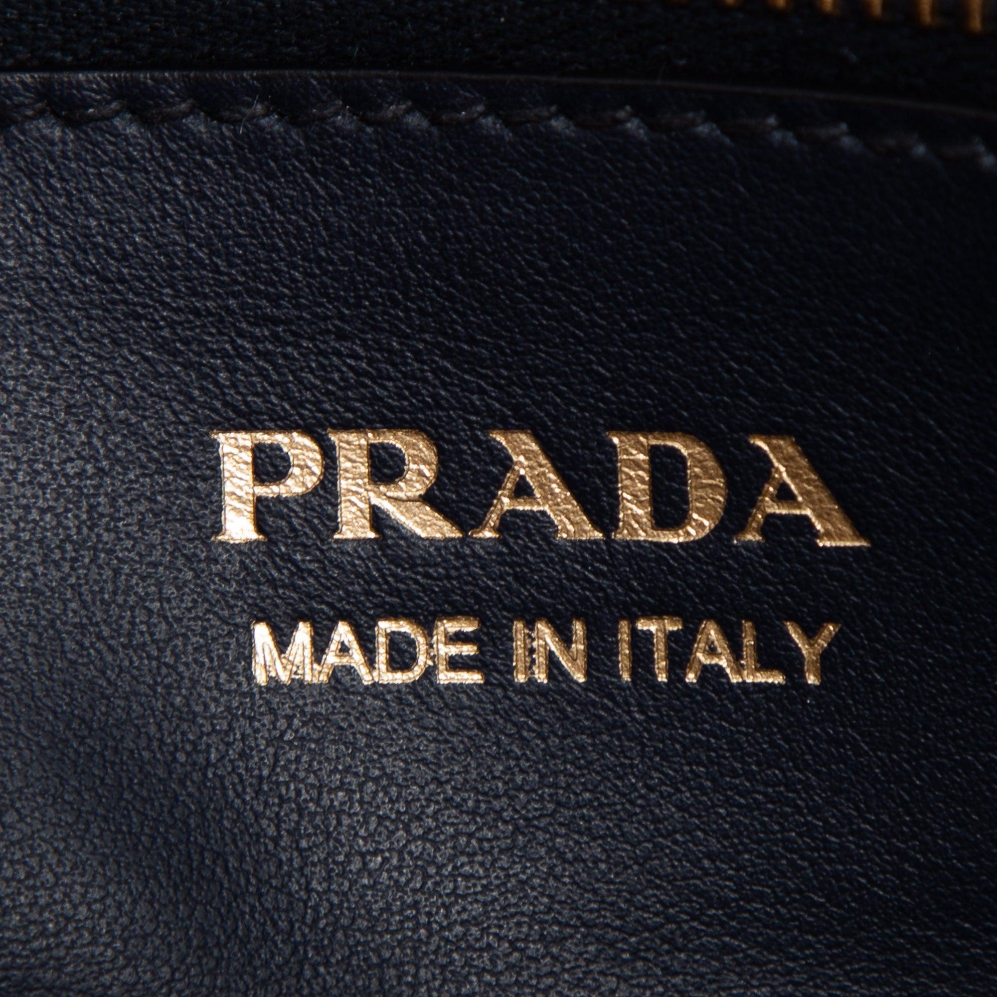 Prada Medium Saffiano & City Calf Leather Paradigme Tote w/ Strap