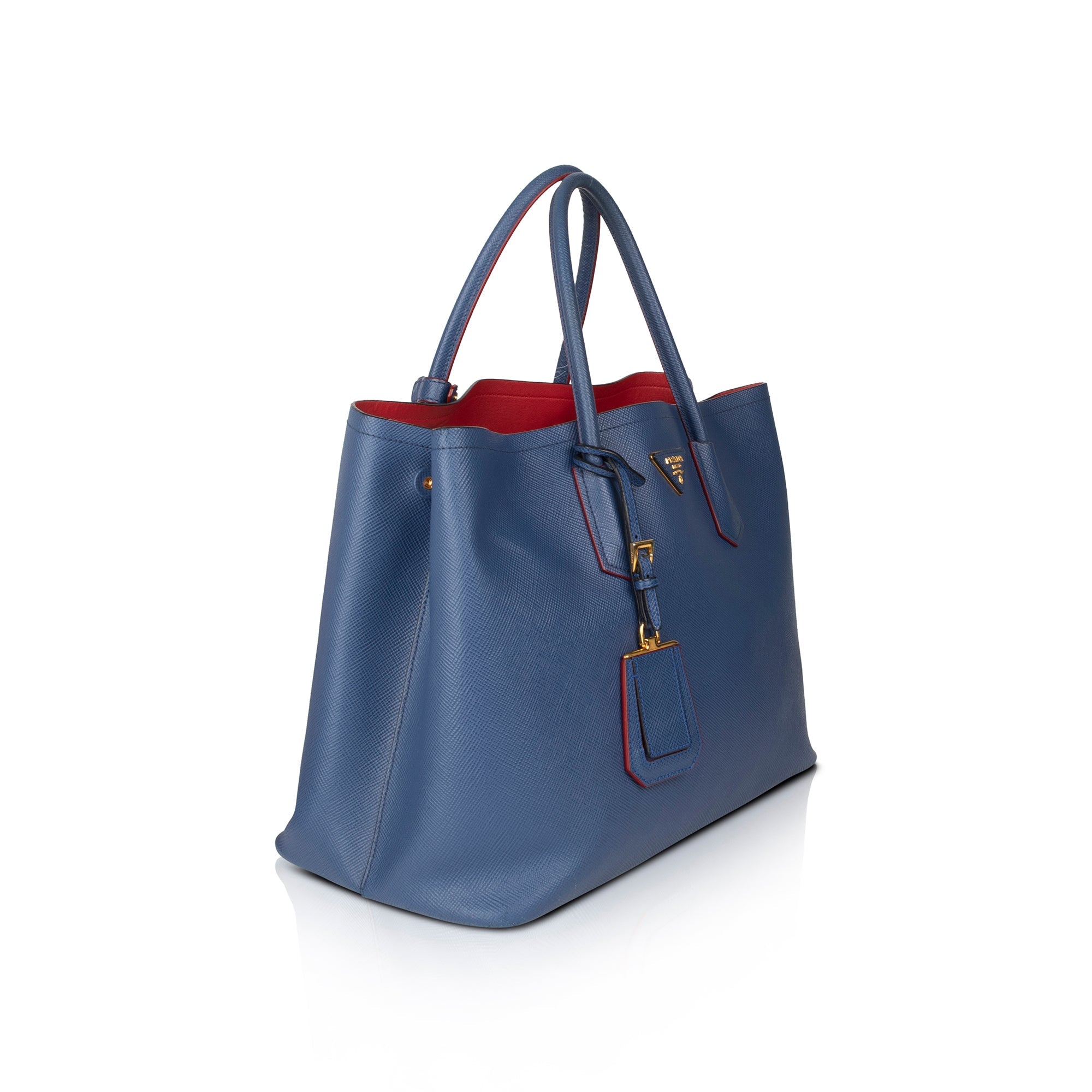 Prada Medium Saffiano Cuir Double Tote
