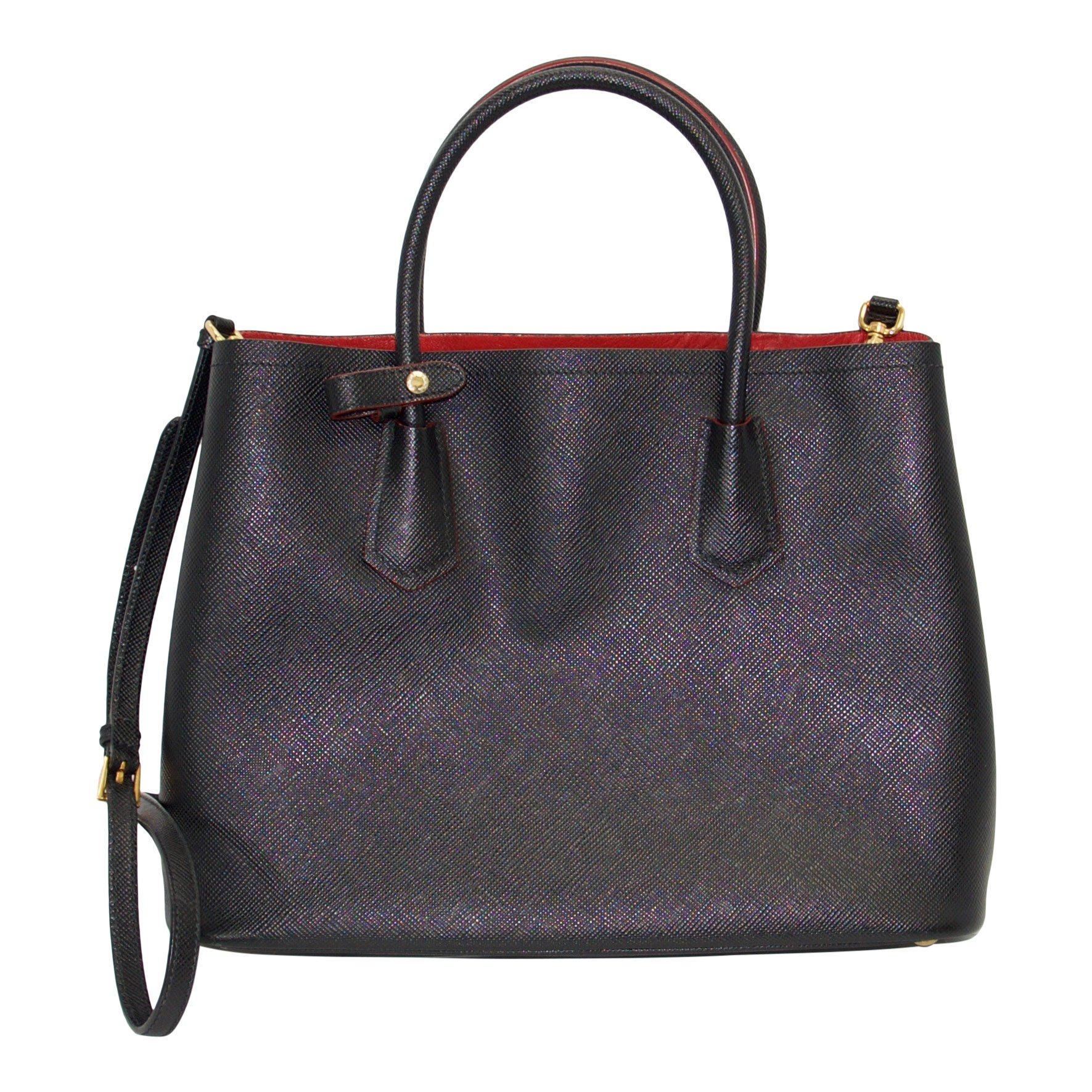 Prada Medium Saffiano Cuir Double Tote