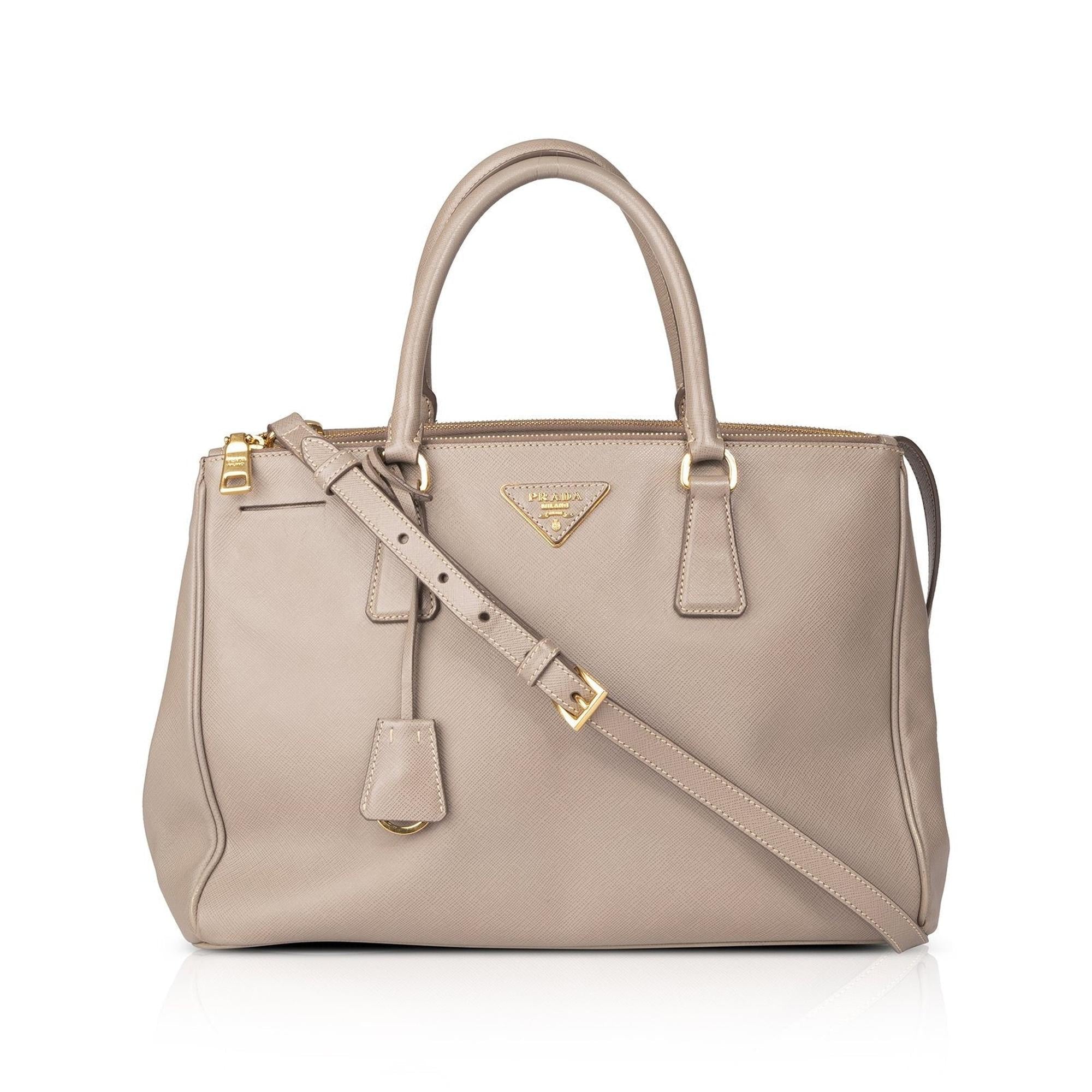 Prada Medium Saffiano Galleria Double Zip Tote