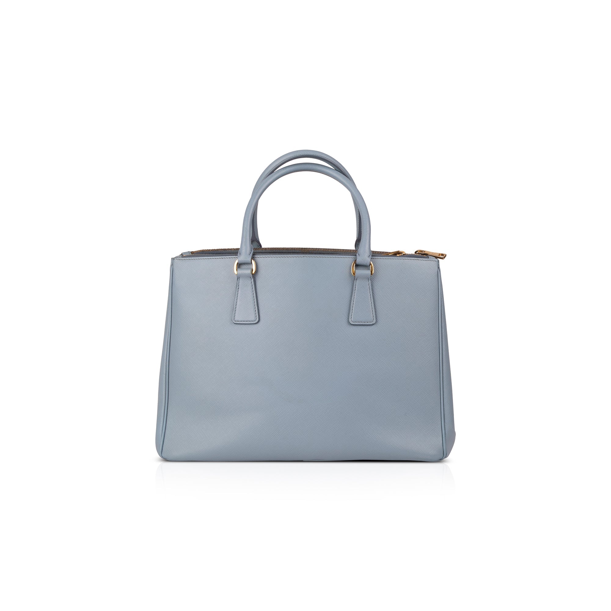 Prada Medium Saffiano Lux Double Zip Galleria Tote w/ Shoulder Strap & Authenticity Card