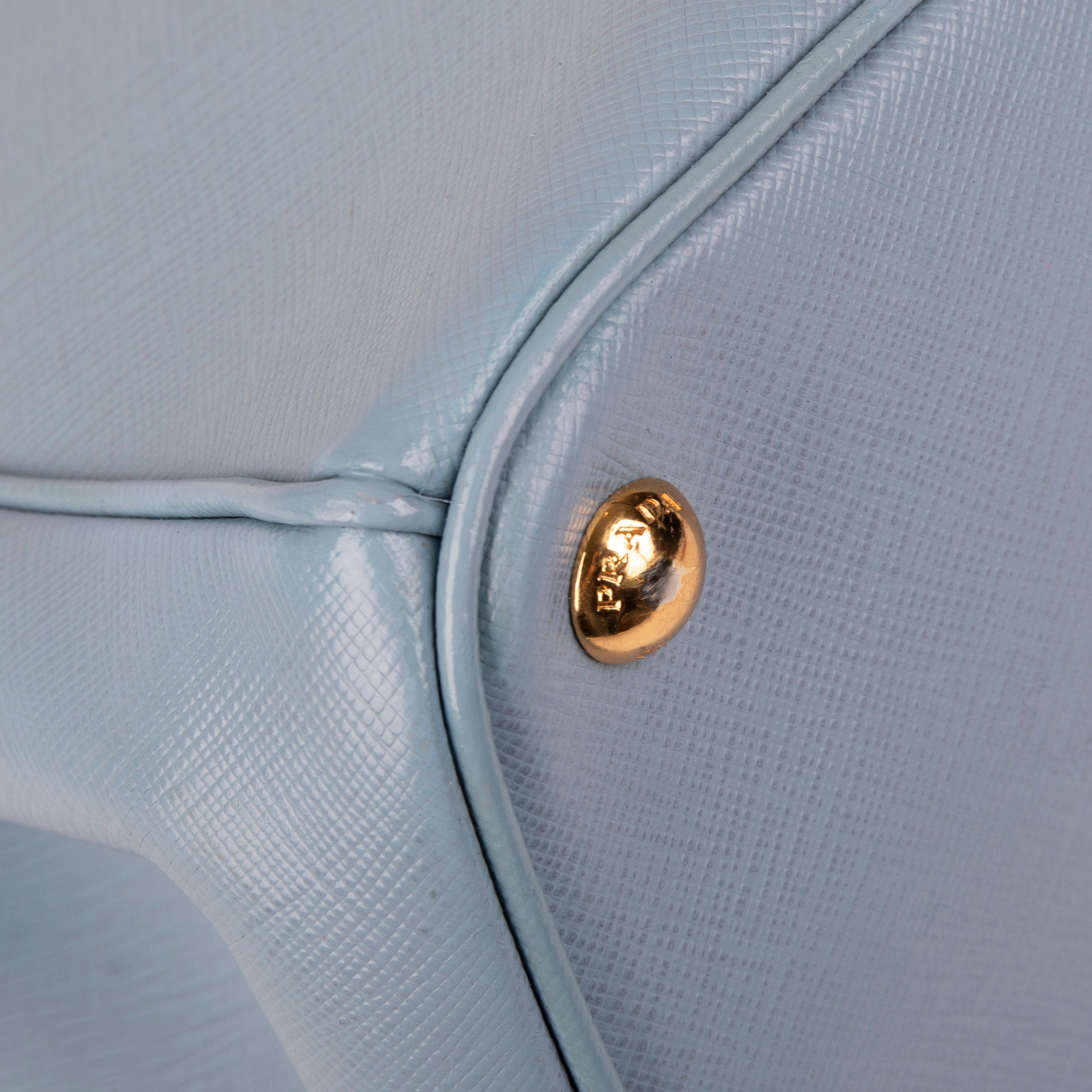 Prada Medium Saffiano Lux Double Zip Galleria Tote w/ Shoulder Strap & Authenticity Card