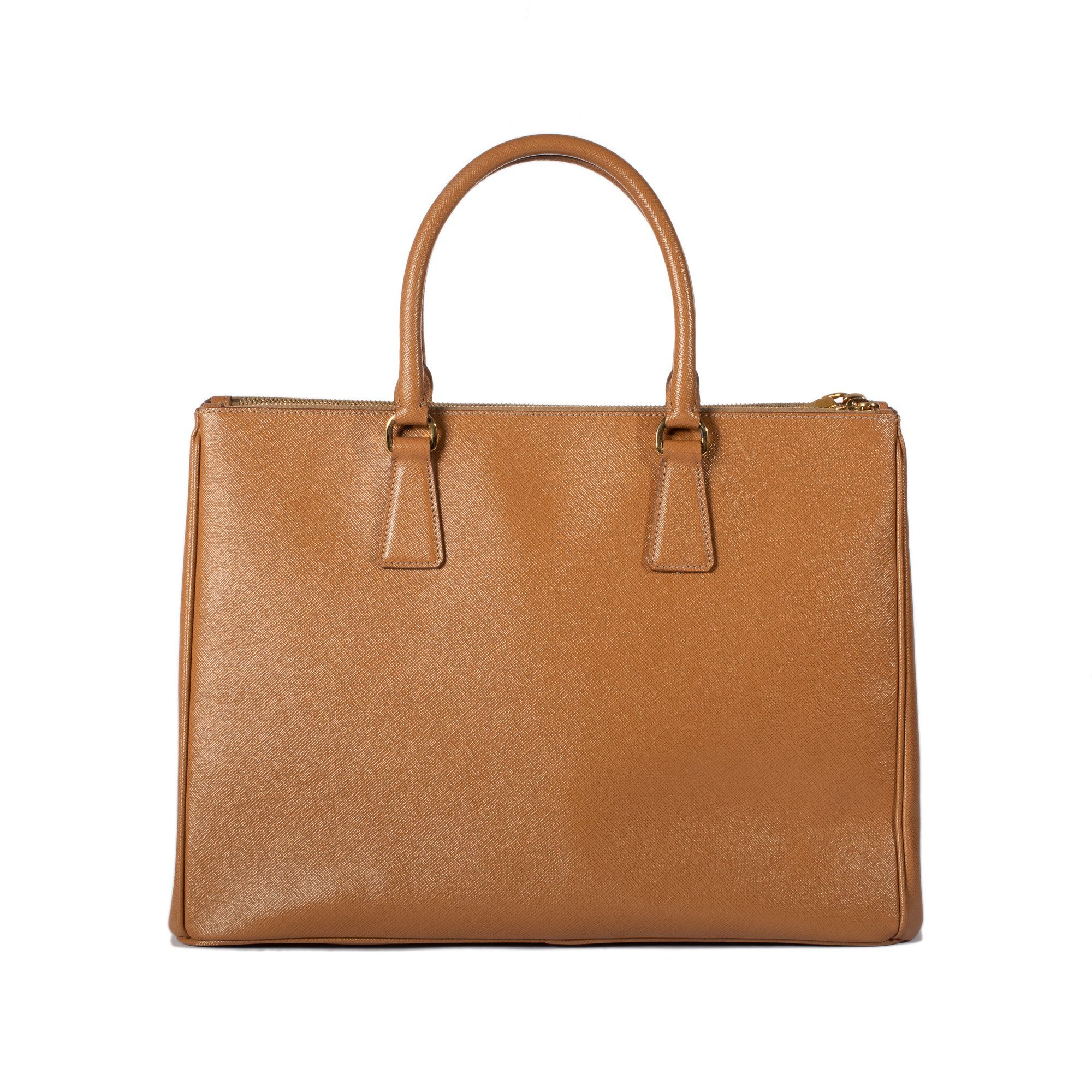 Prada Medium Saffiano Lux Galleria Double Zip Tote
