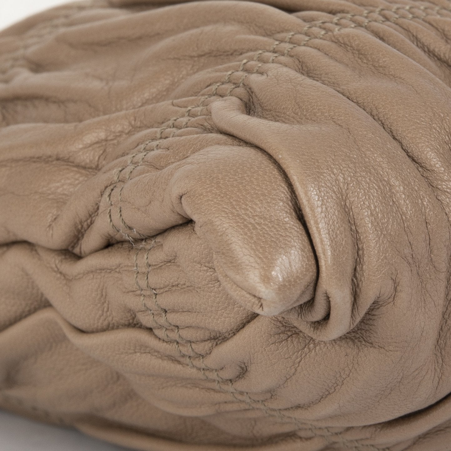 Prada Nappa Gaufre Zip Clutch