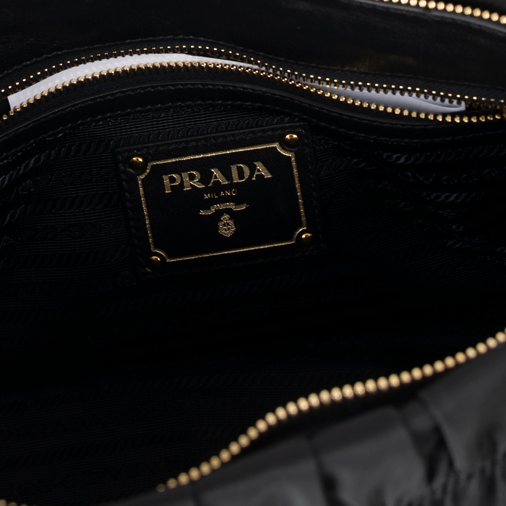 Prada Nappa-Trimmed Tessuto Gaufre Tote w/ Box & Authenticity Card