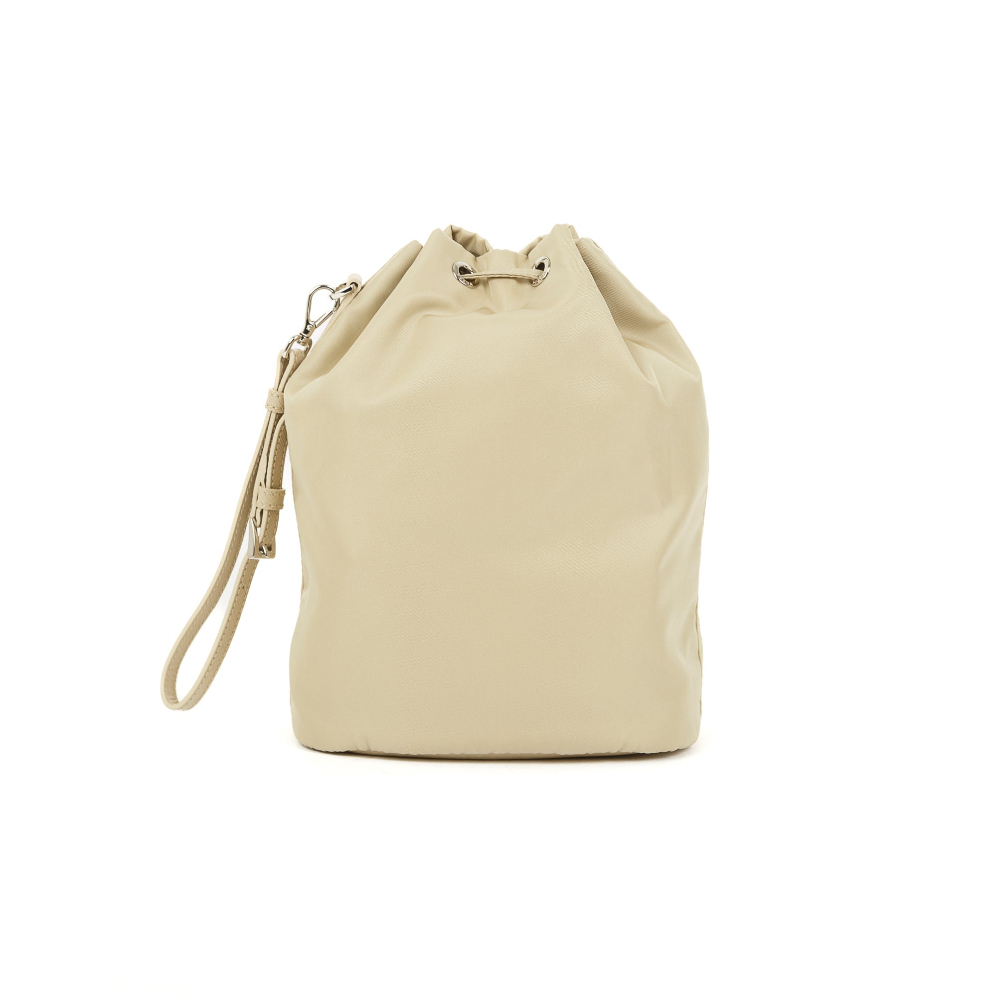 Prada Nylon Mini Bucket Wristlet Pouch