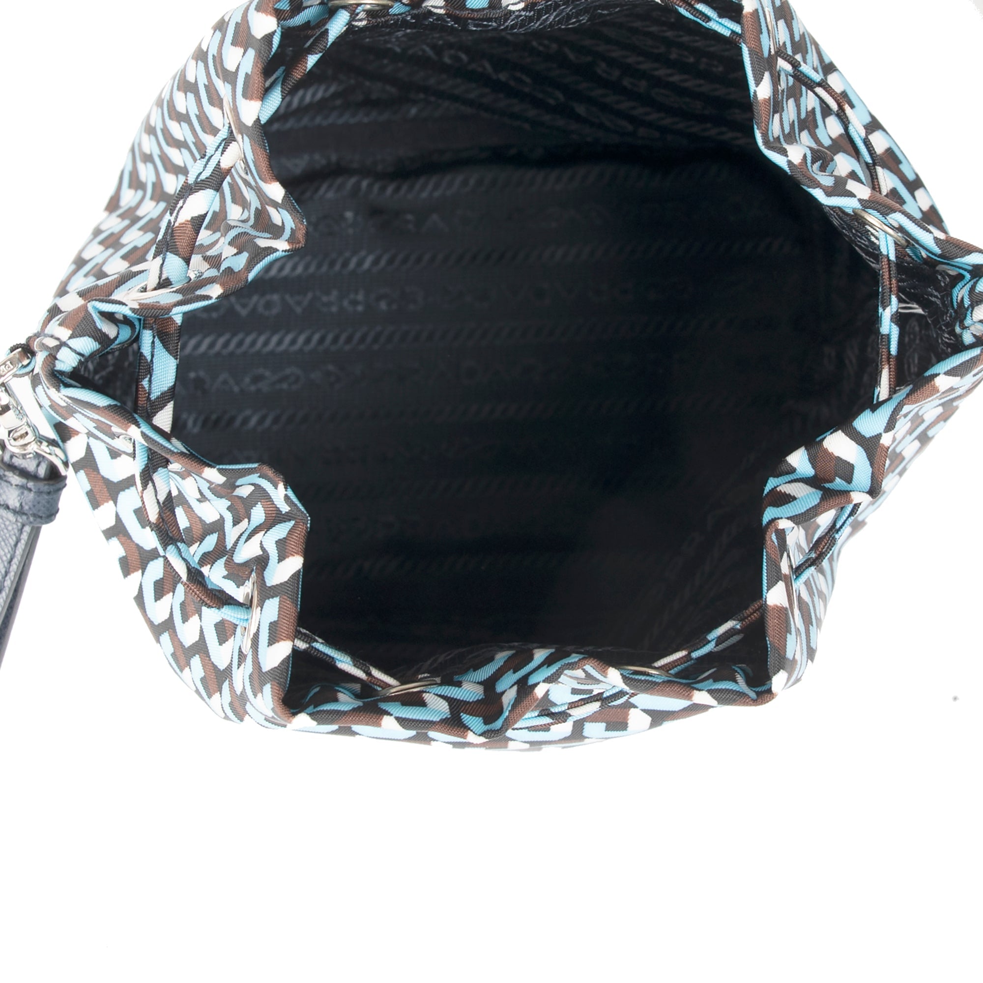 Prada Nylon Mini Bucket Wristlet Pouch w/ Box