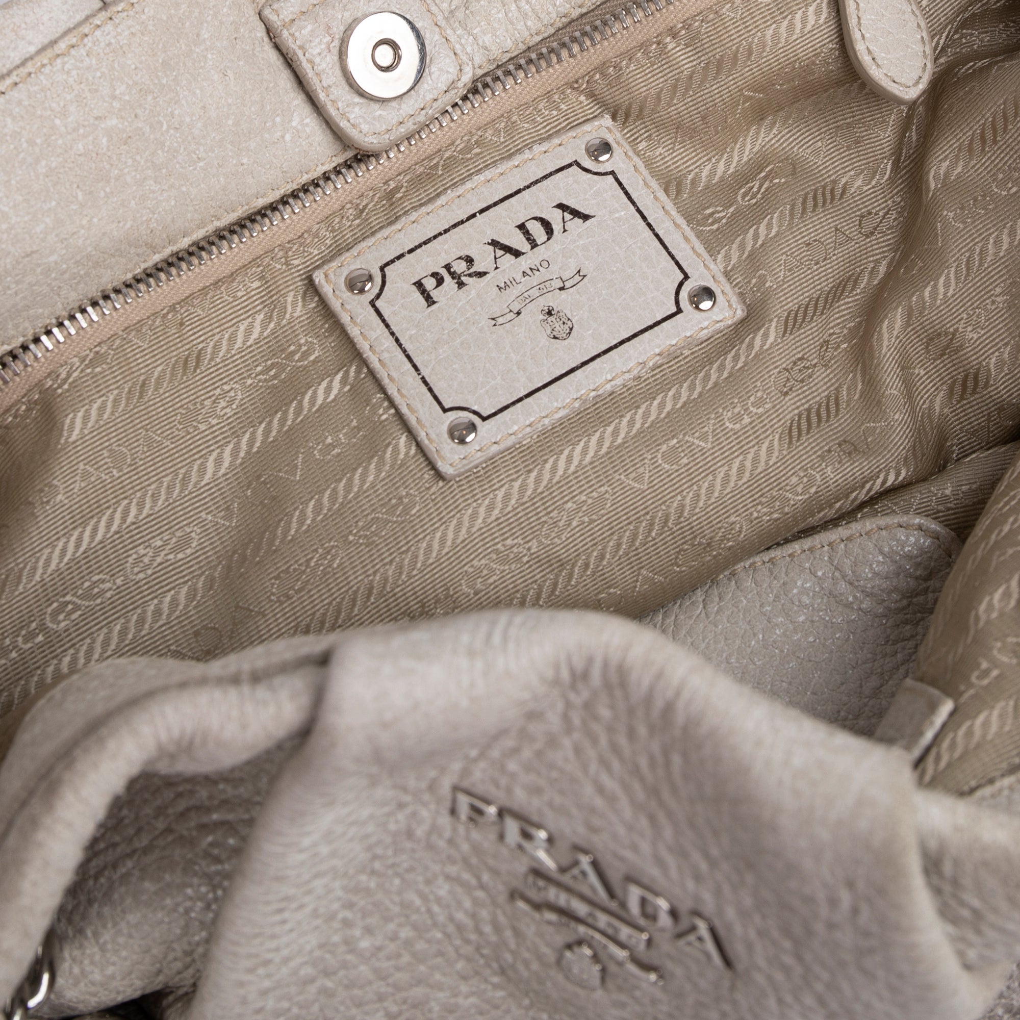 Prada Ombre Cervo Lux Chain Hobo