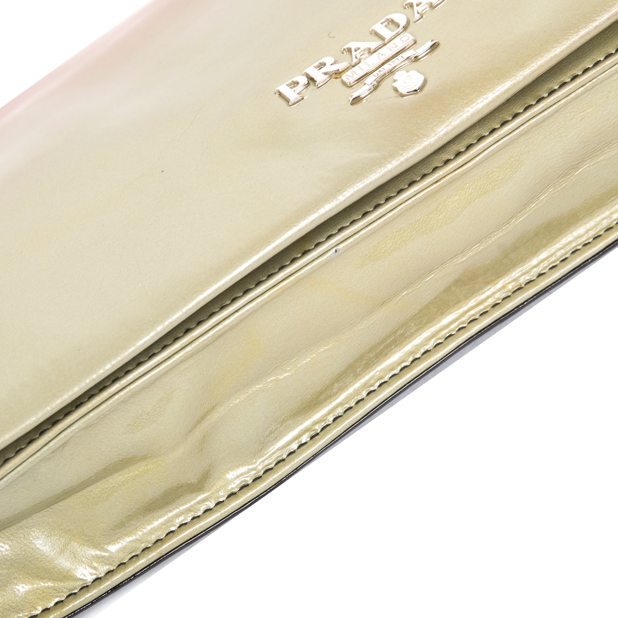 Prada Ombre Vernice Stumata Clutch