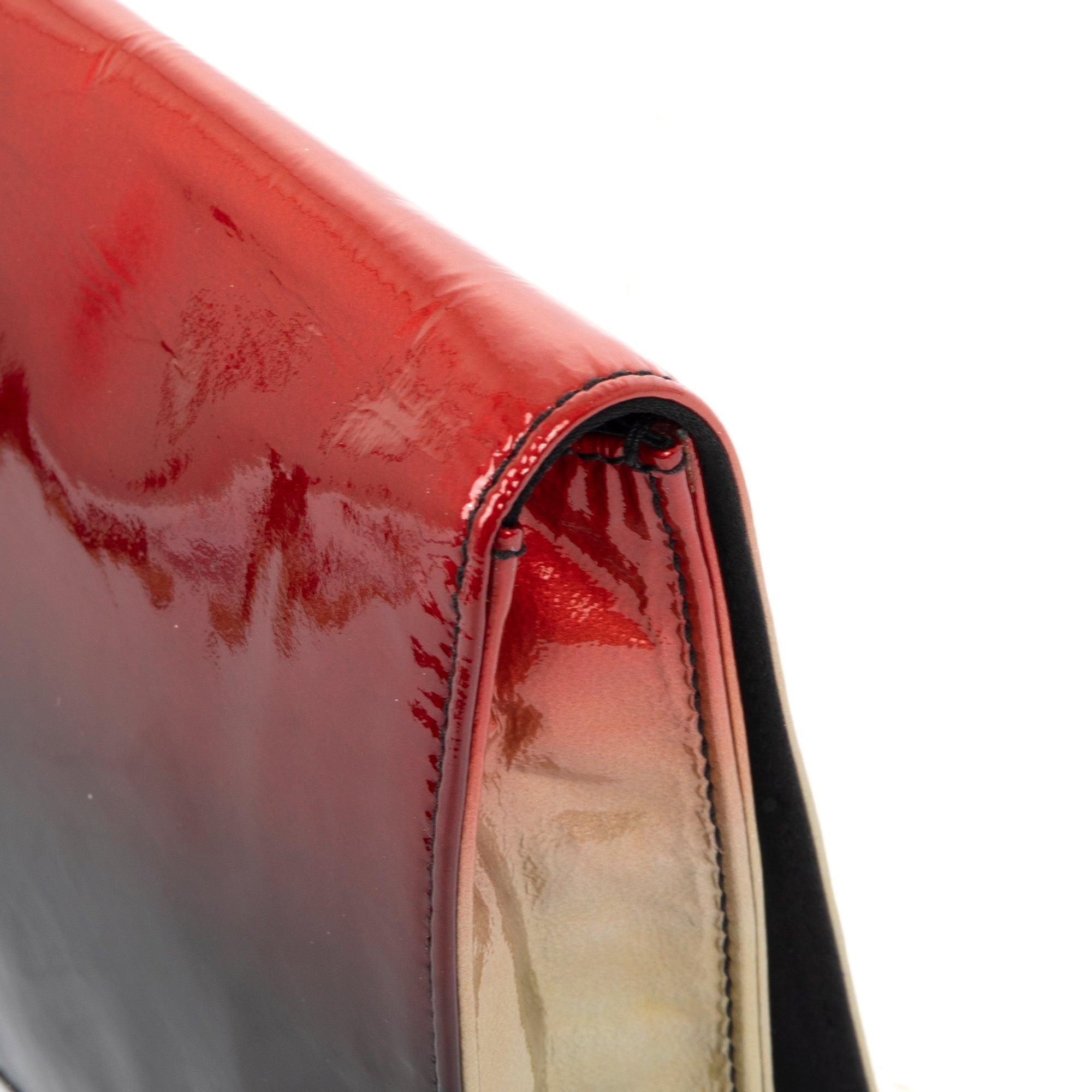 Prada Ombre Vernice Stumata Clutch