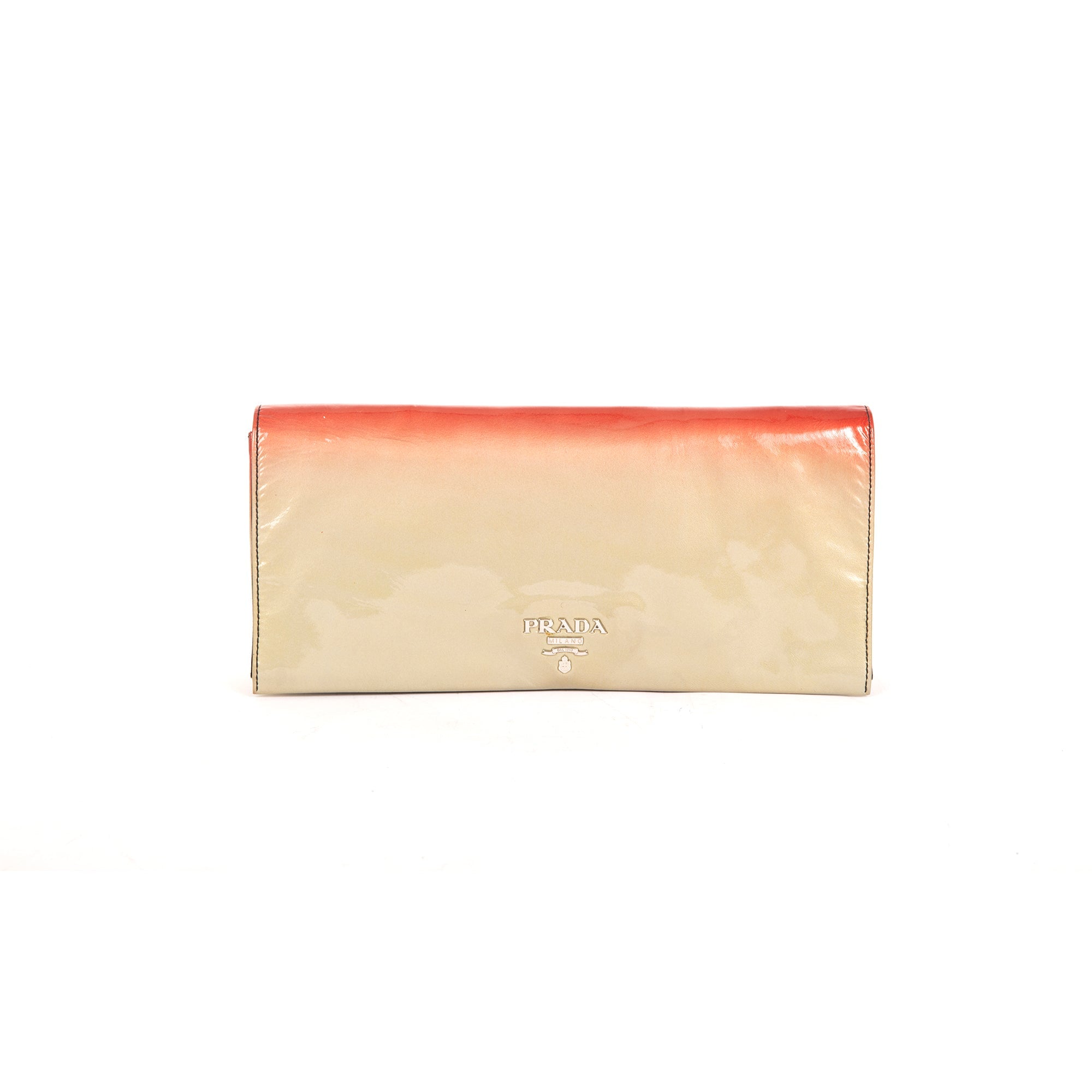Prada Ombre Vernice Stumata Clutch