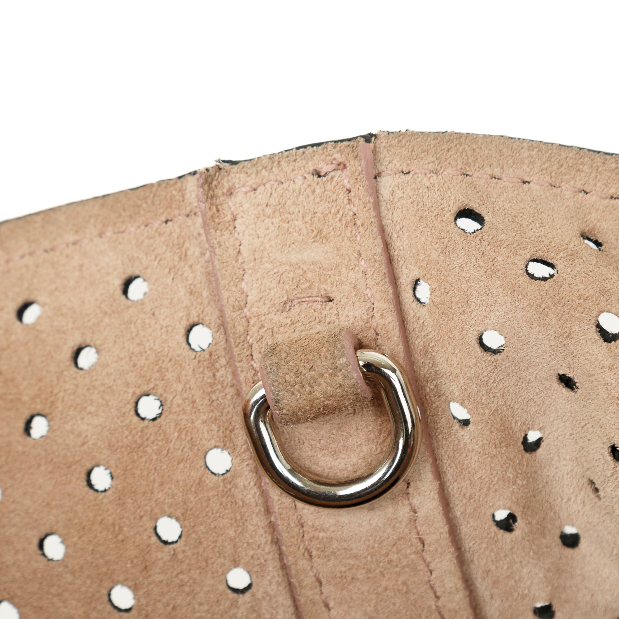 Prada Perforated Scamosciato Tote w/ Pouch