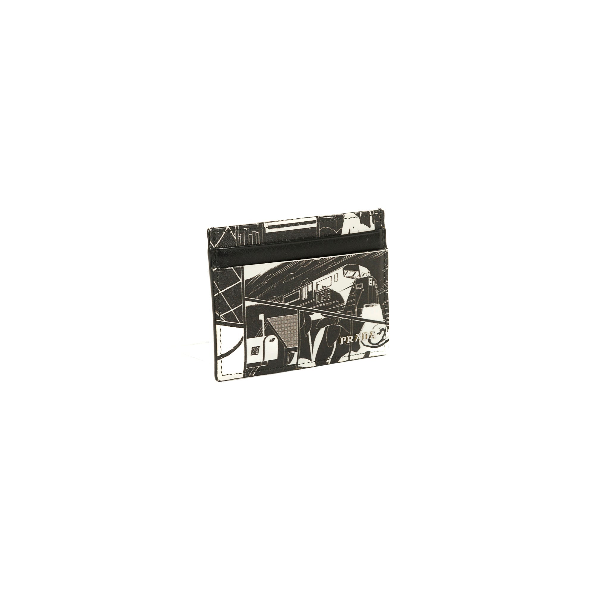 Prada Printed Leather Card Holder