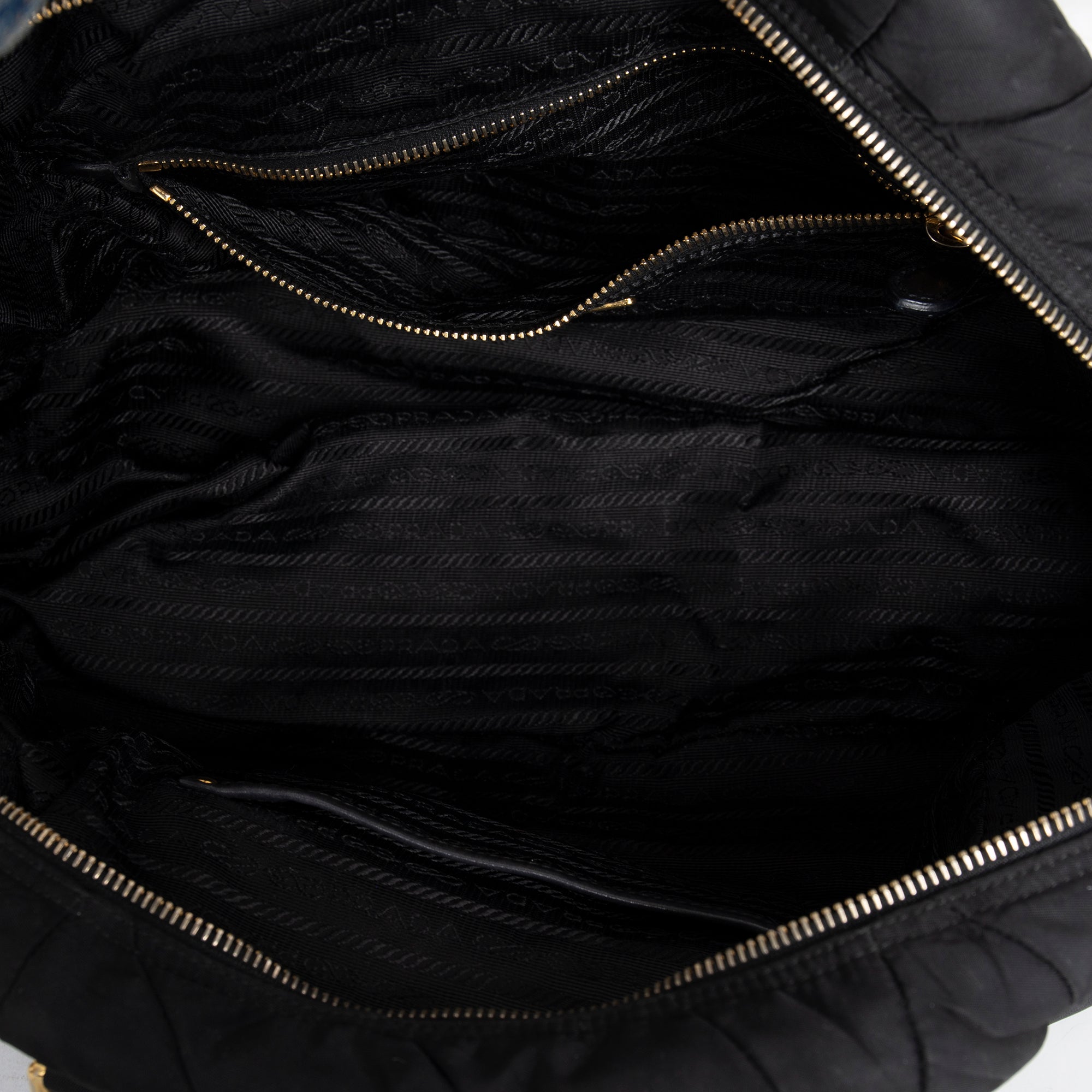 Prada Quilted Tessuto Nylon Bauletto Bag