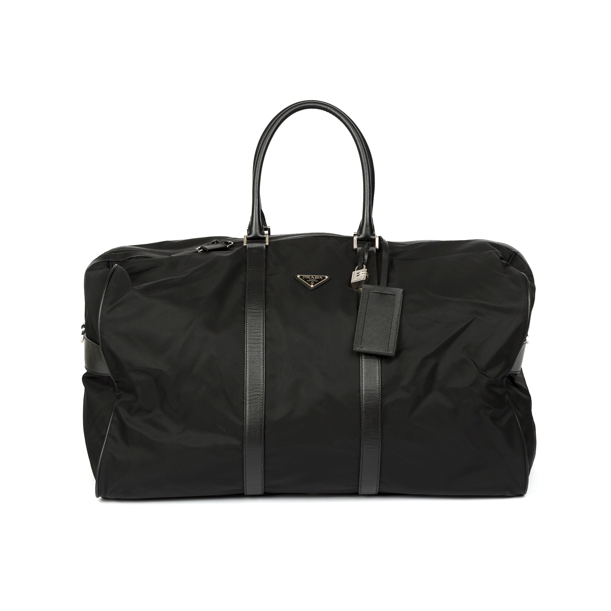 Prada Re-Nylon & Saffiano Leather Large Duffle Bag