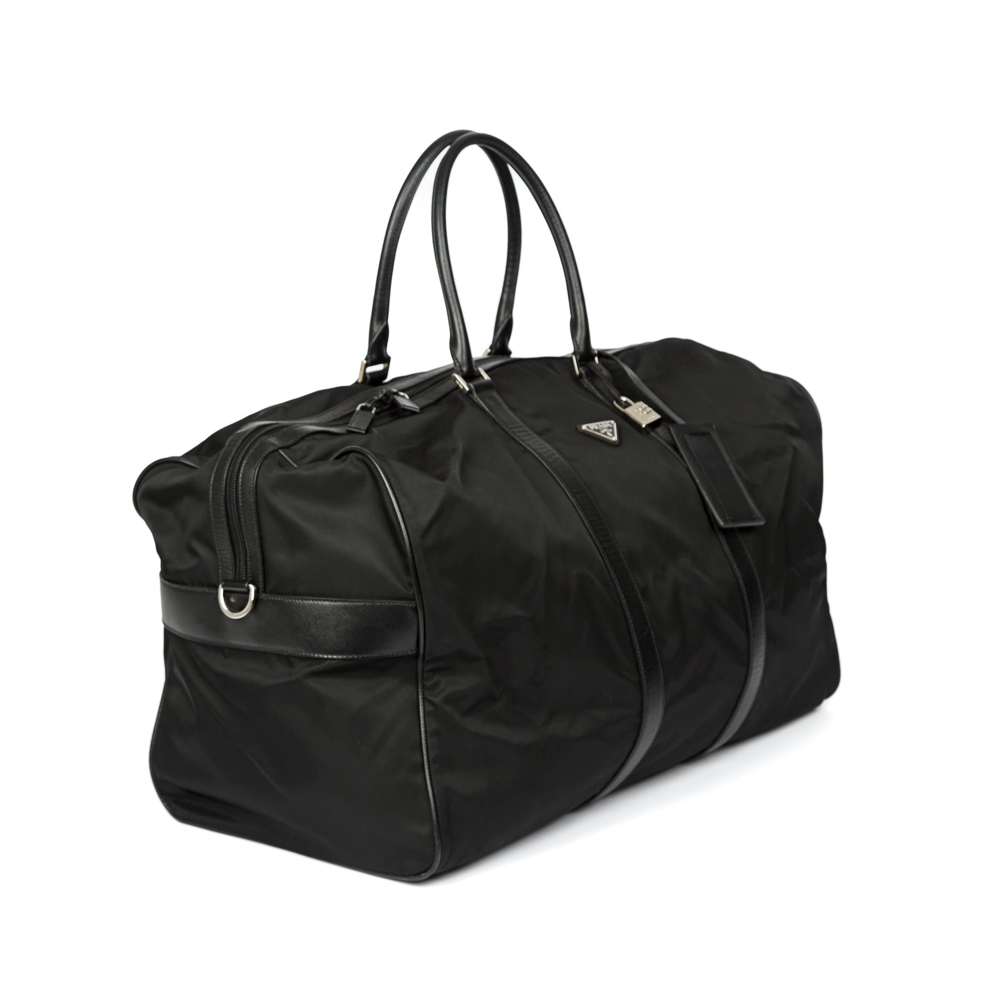 Prada Re-Nylon & Saffiano Leather Large Duffle Bag