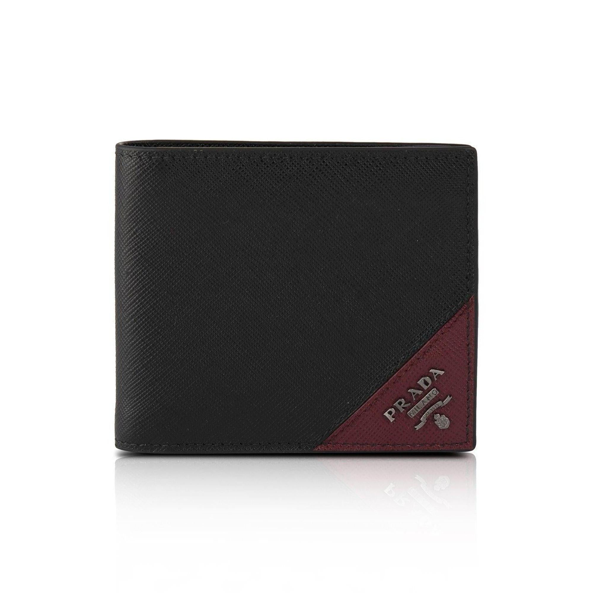 Prada Saffiano Bifold Wallet w/ Box