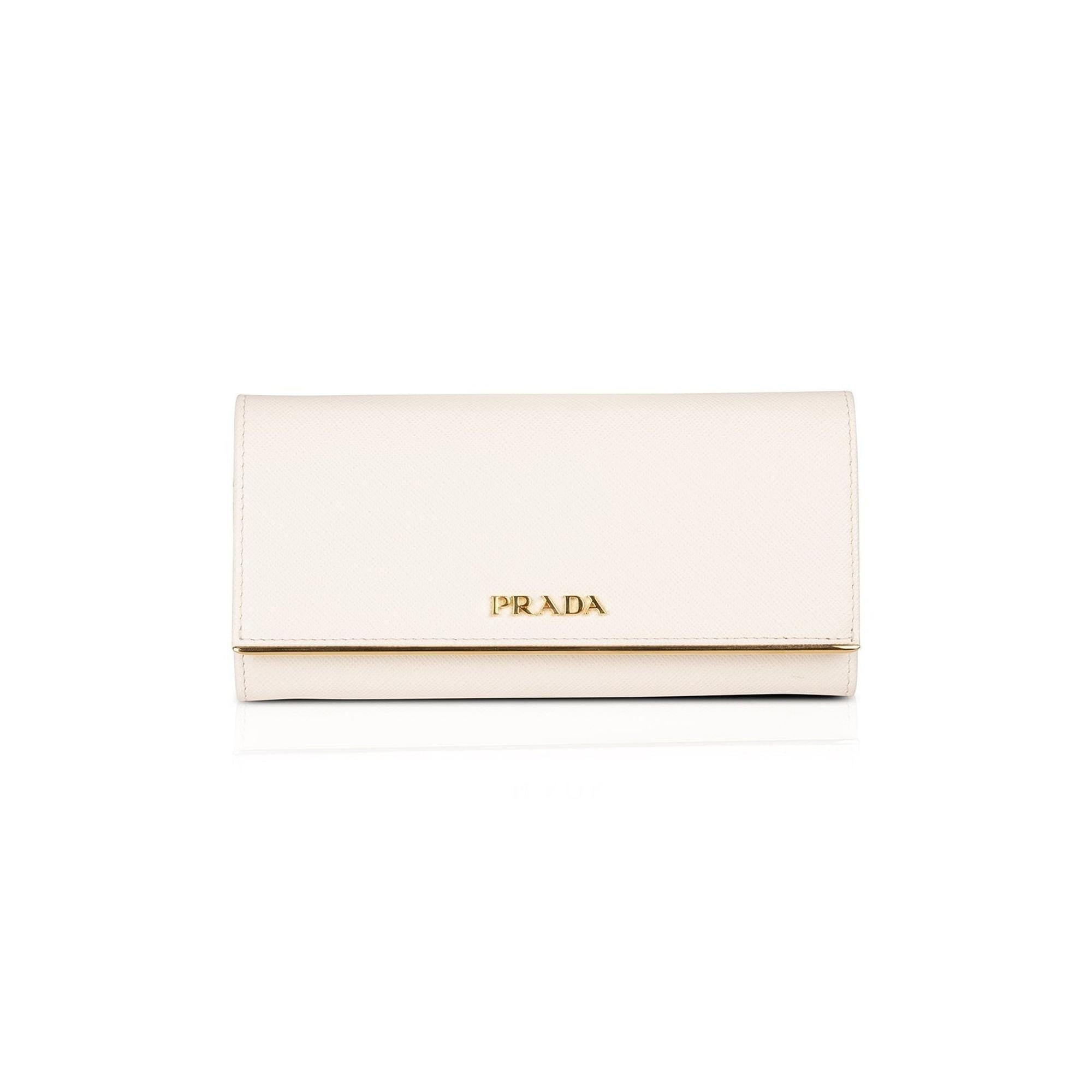 Prada Saffiano Leather Continental Wallet w/ Box & Receipt
