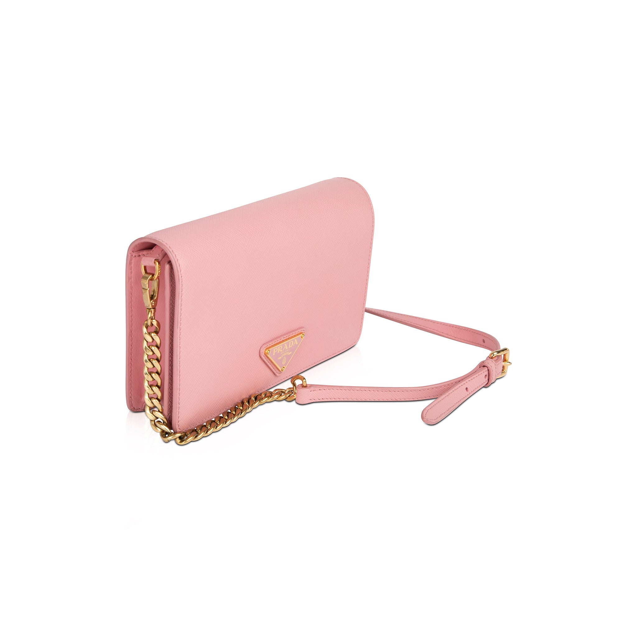 Prada Saffiano Leather Crossbody Chain Bag