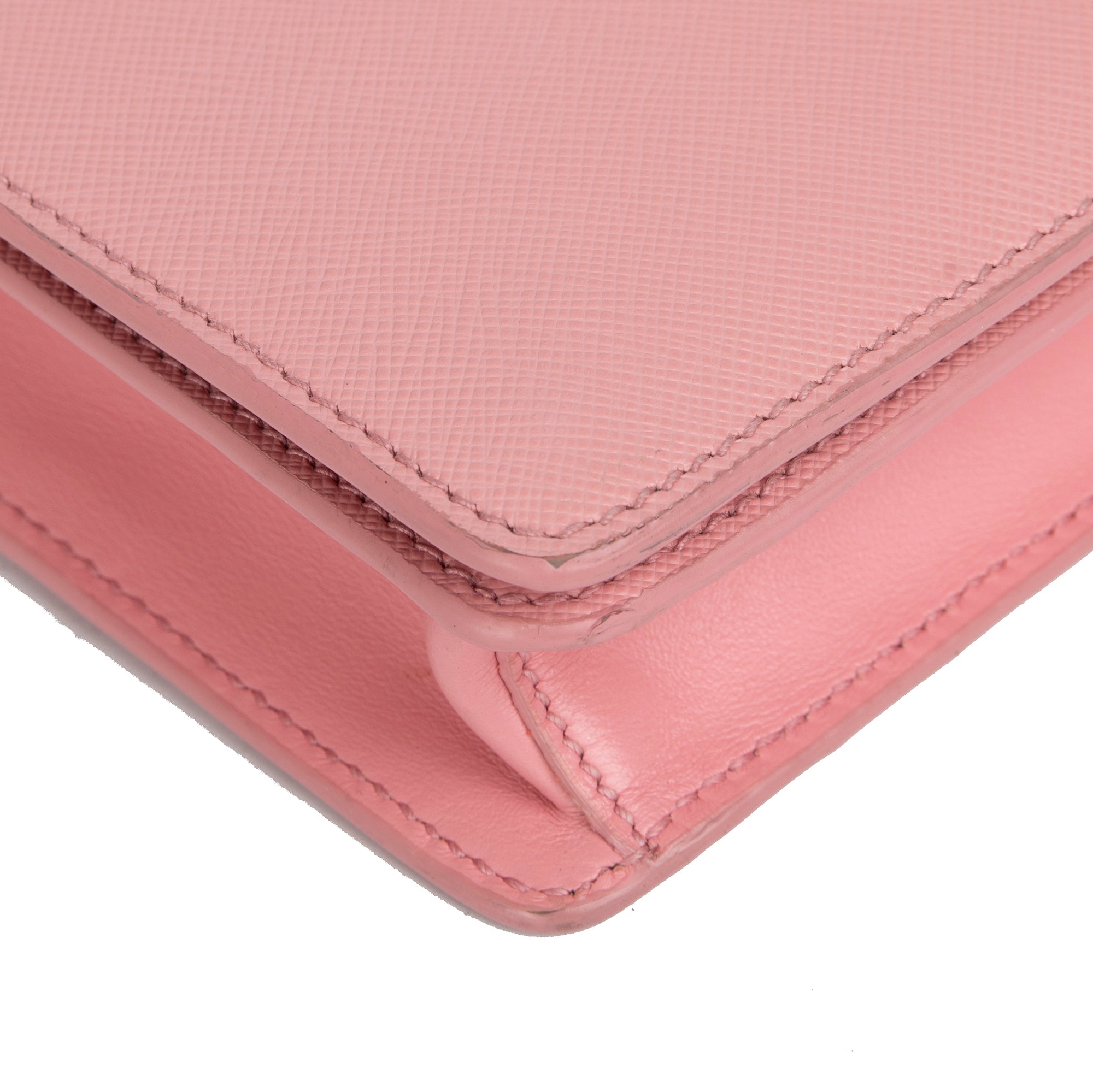 Prada Saffiano Leather Crossbody Chain Bag