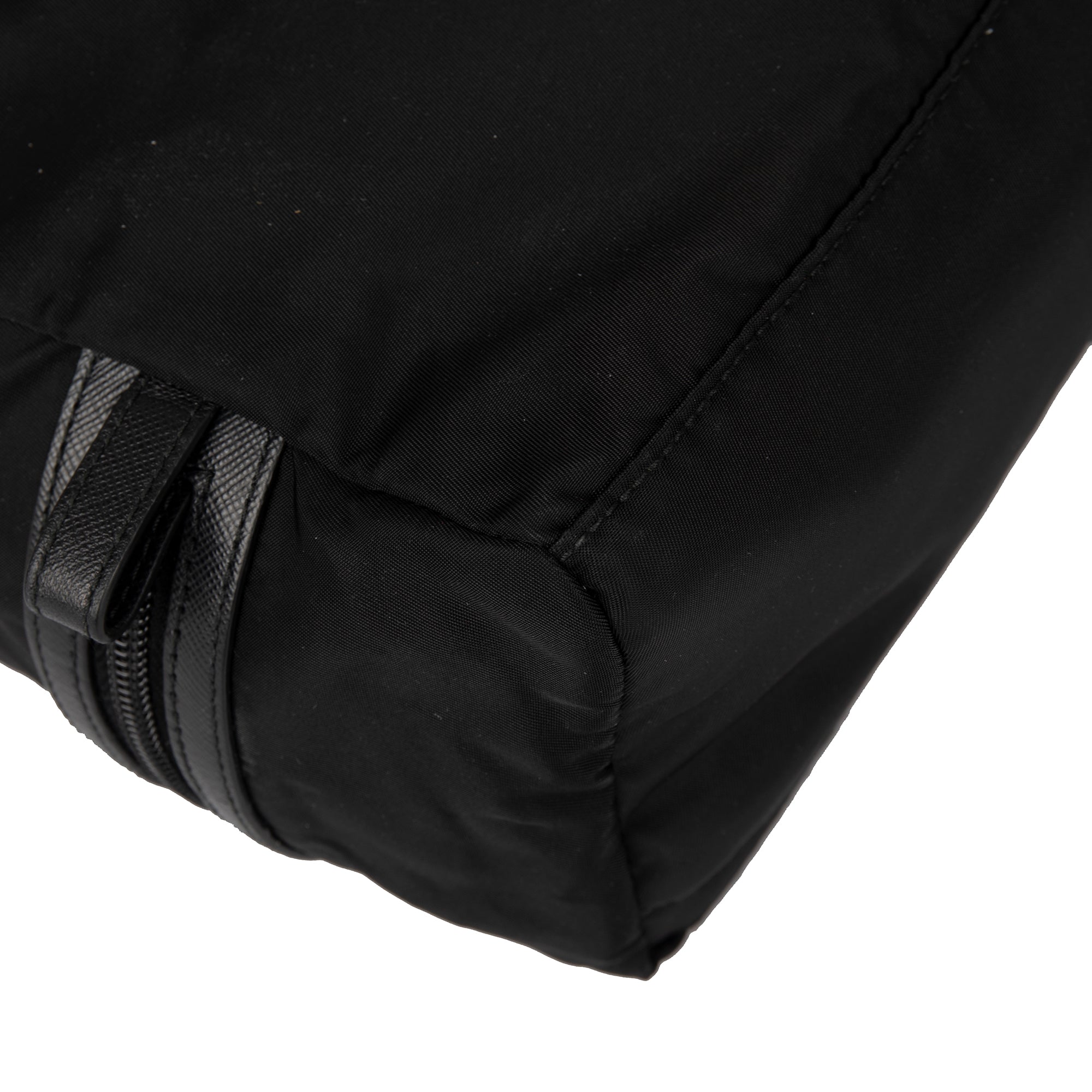 Prada Saffiano Leather Trimmed Tessuto Nylon Toiletry Bag