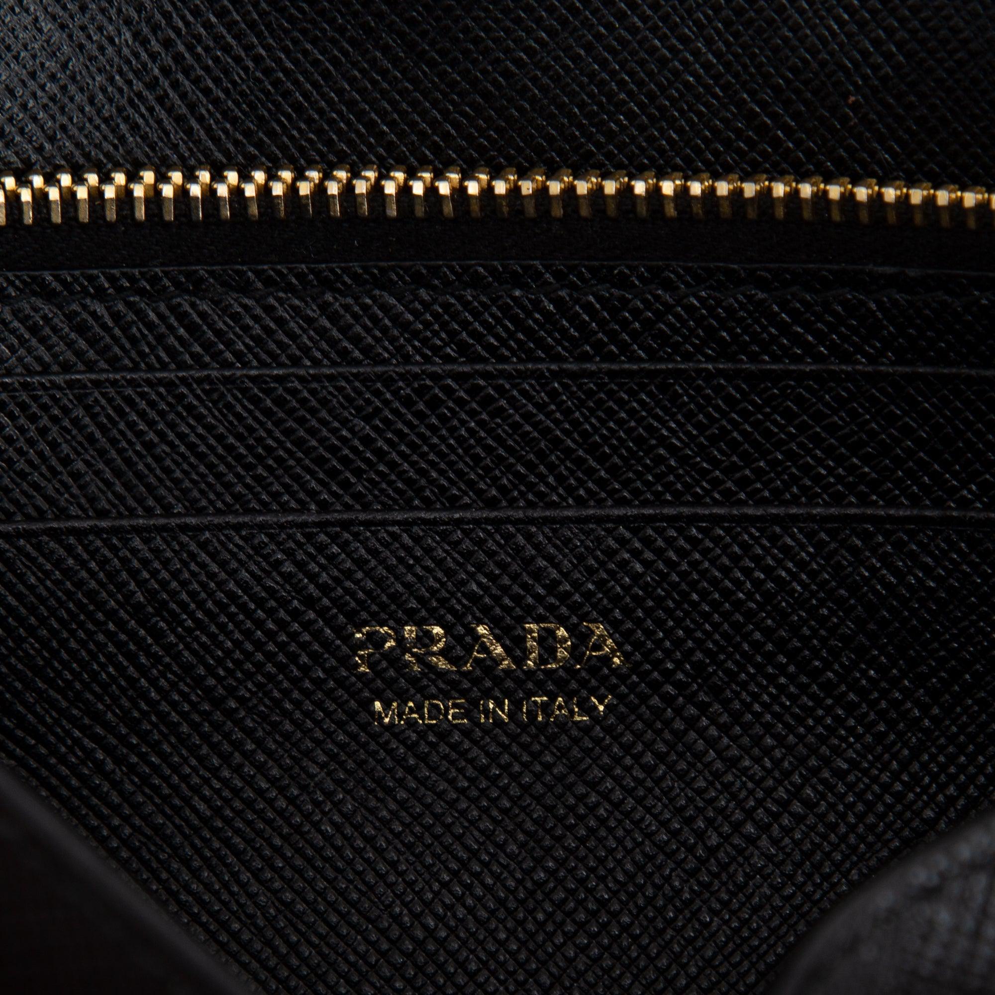 Prada Saffiano Lux Wallet on Chain