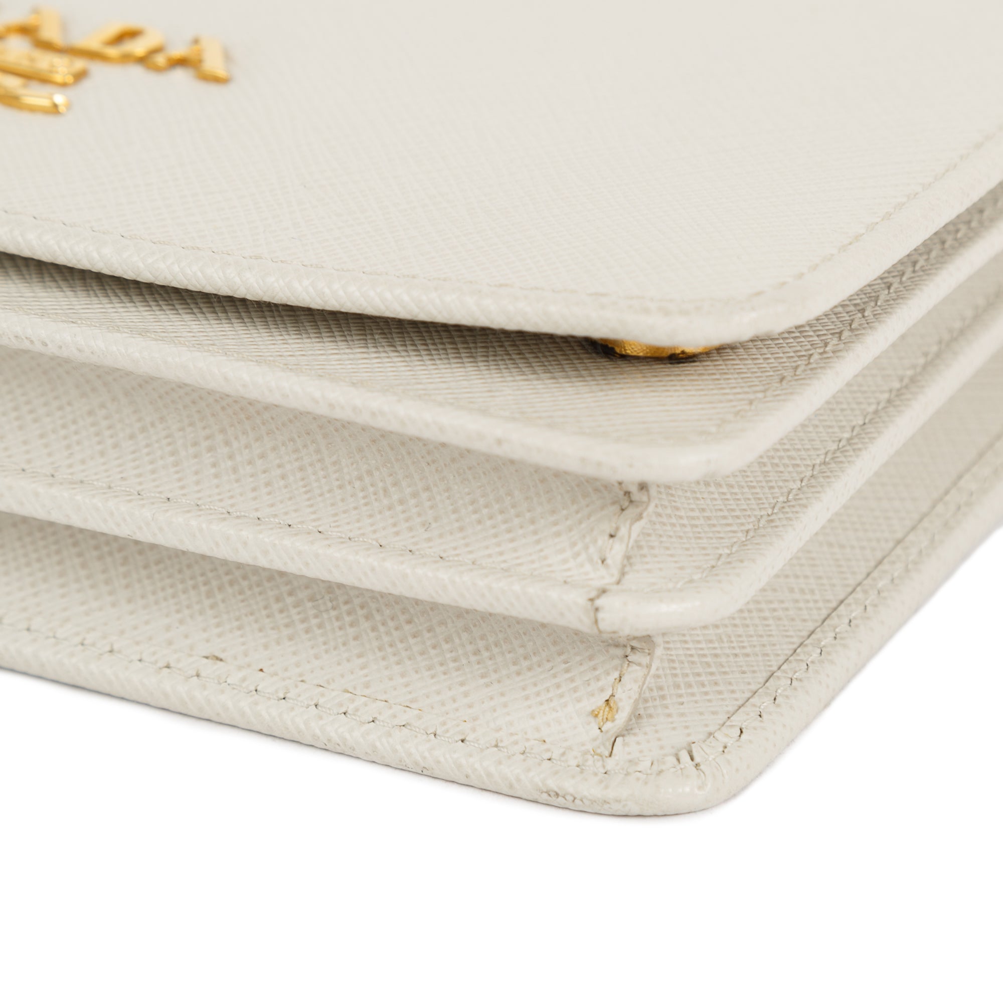 Prada Saffiano Lux Wallet on Chain w/ Authenticity Card