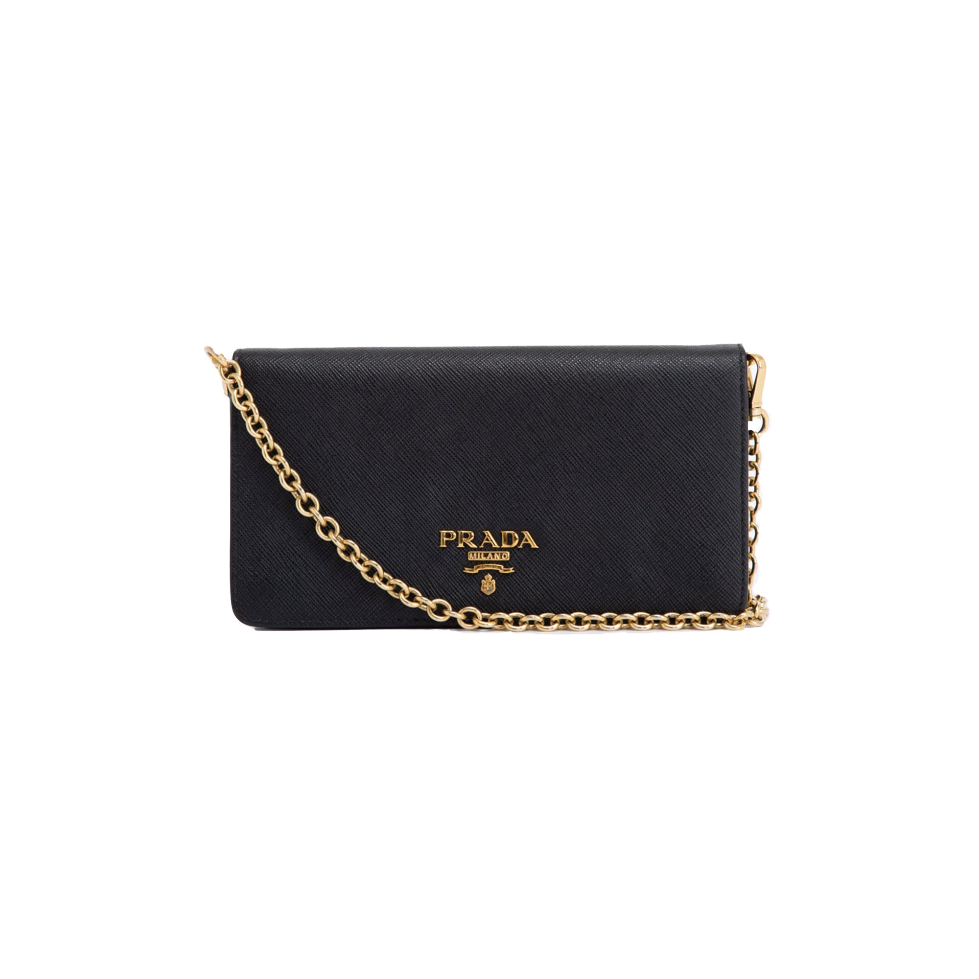 Prada Saffiano Lux Wallet on Chain