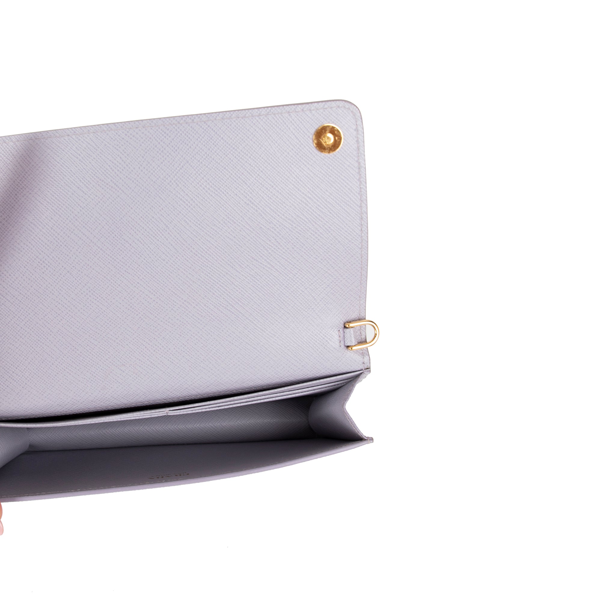 Prada Saffiano Metal Wallet on Chain w/ Box & Authenticity Card