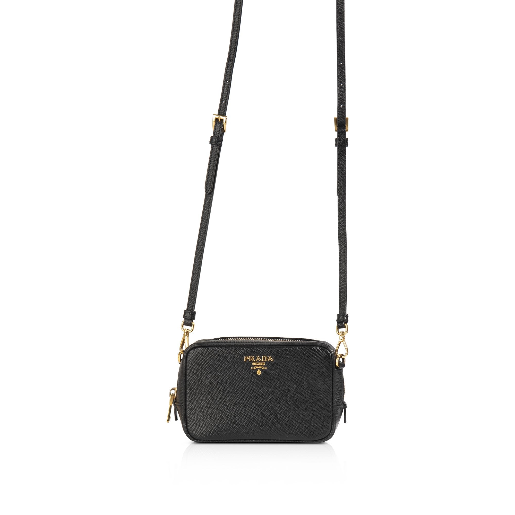 Prada Saffiano Mini Camera Crossbody Bag