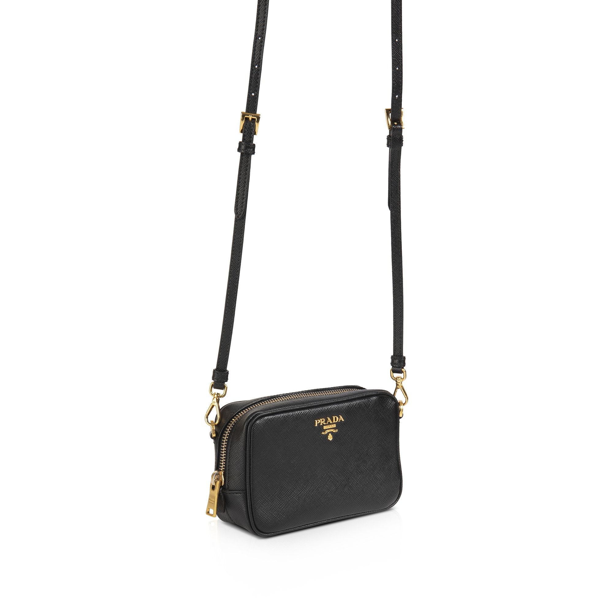 Prada Saffiano Mini Camera Crossbody Bag