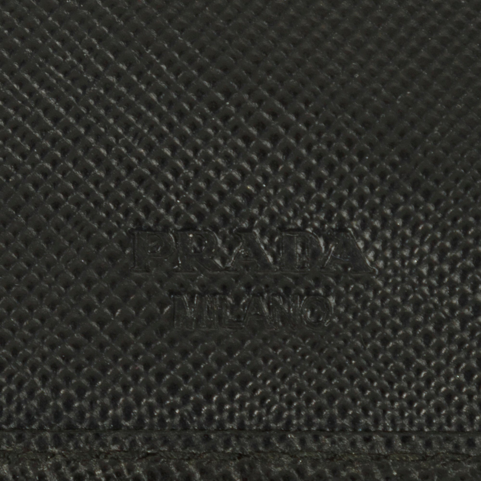 Prada Saffiano Money Clip Bifold Wallet