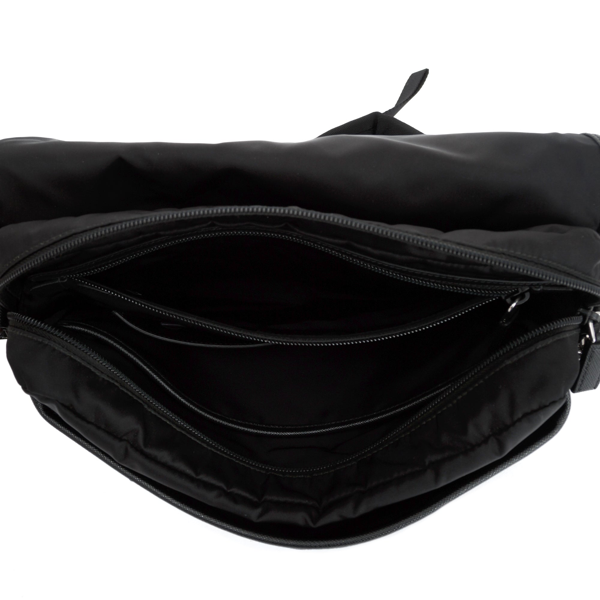Prada Saffiano-Trimmed Nylon Messenger Bag