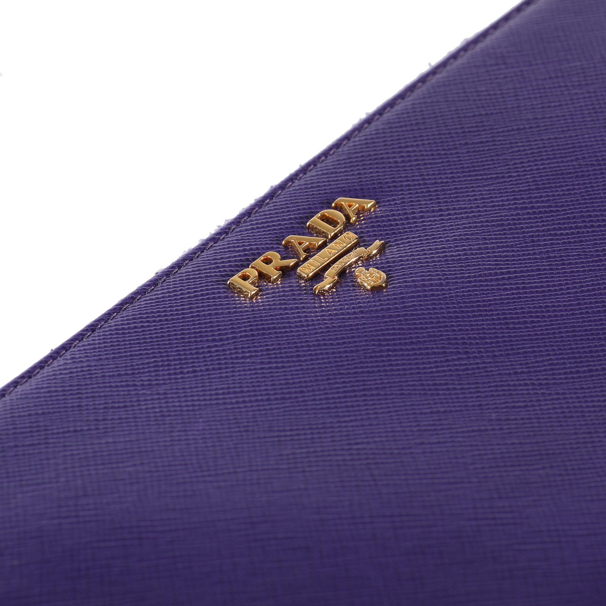 Prada Saffiano Zip Around Wallet