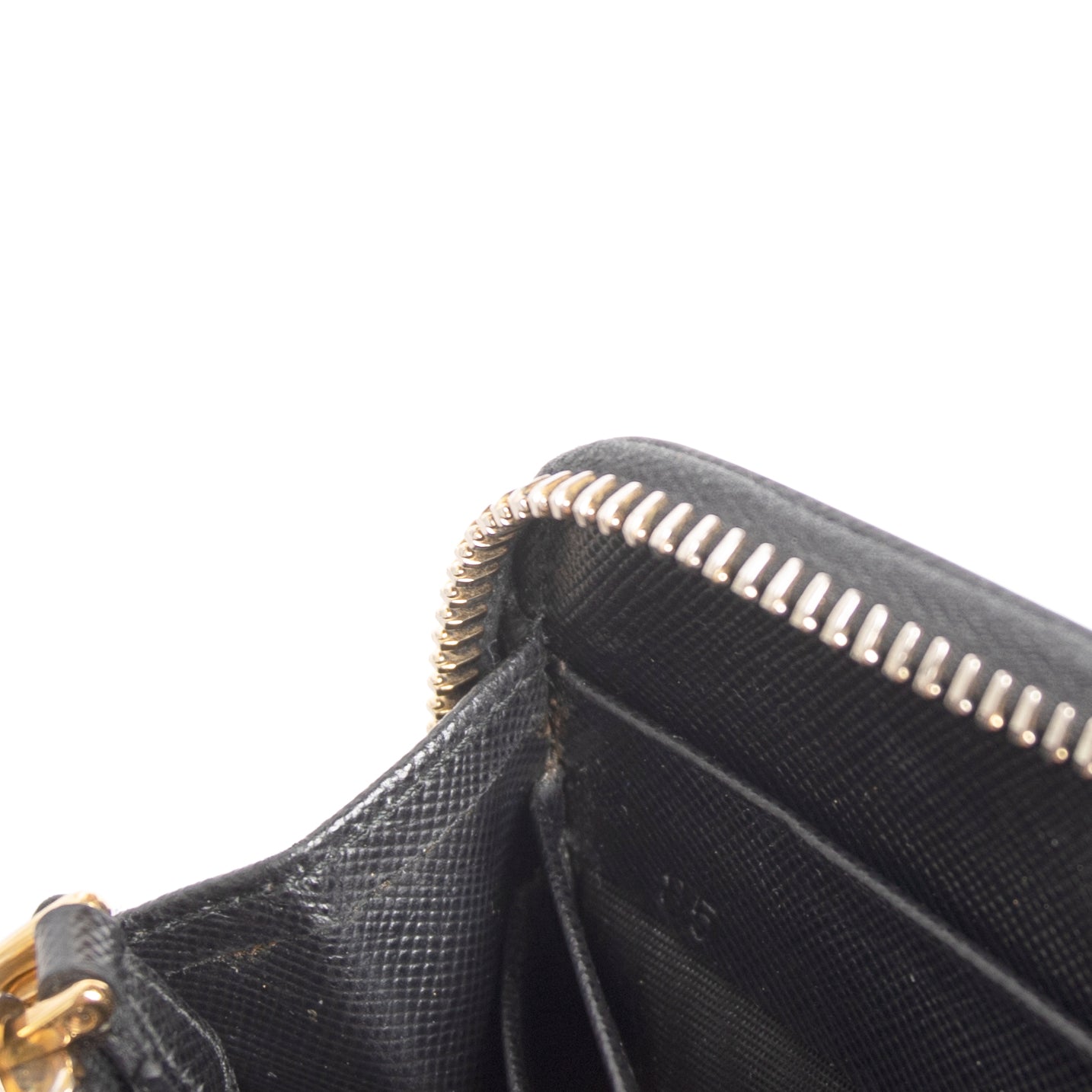 Prada Saffiano Zip Around Wallet w/ Box & Authenticity Card