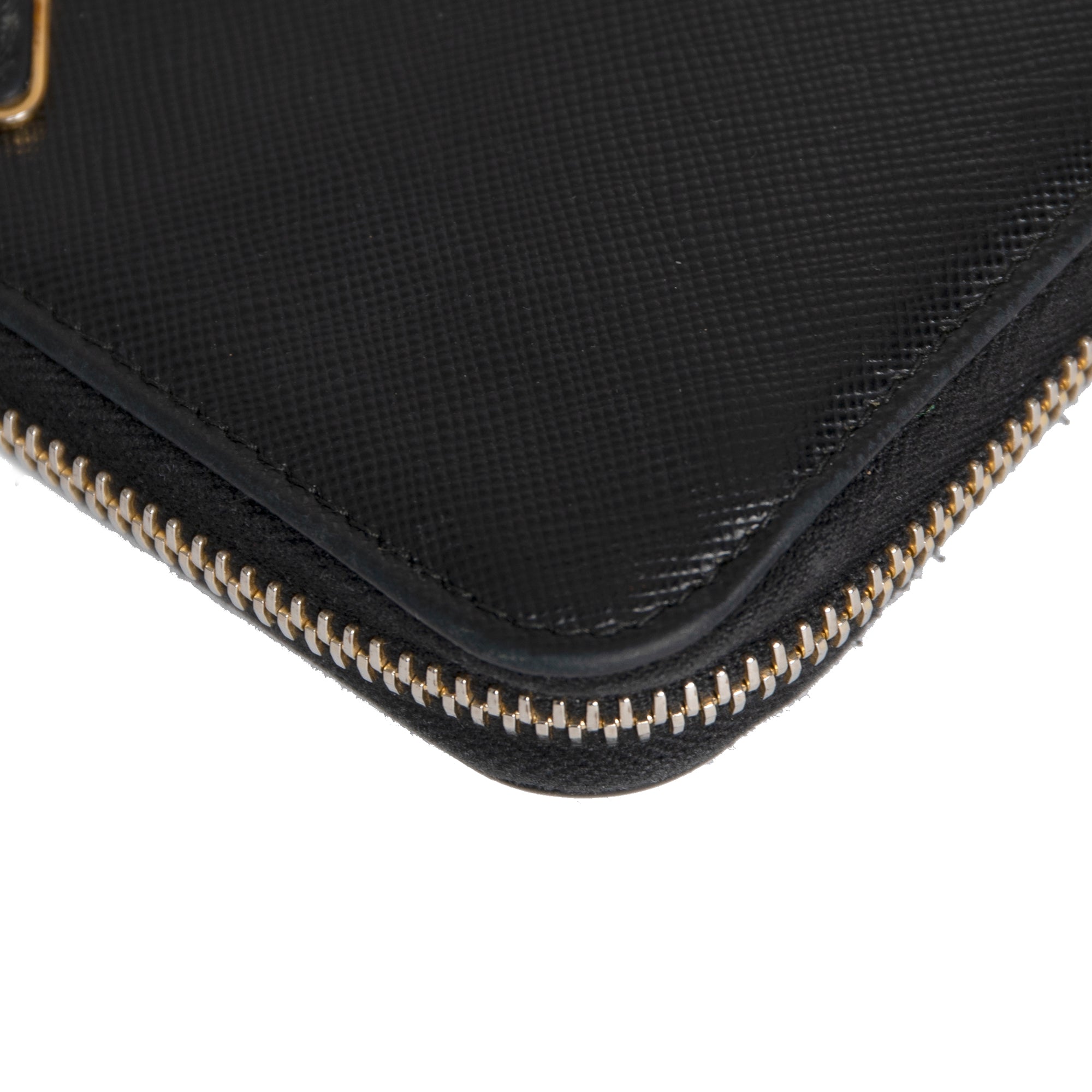 Prada Saffiano Zip Around Wallet w/ Box & Authenticity Card