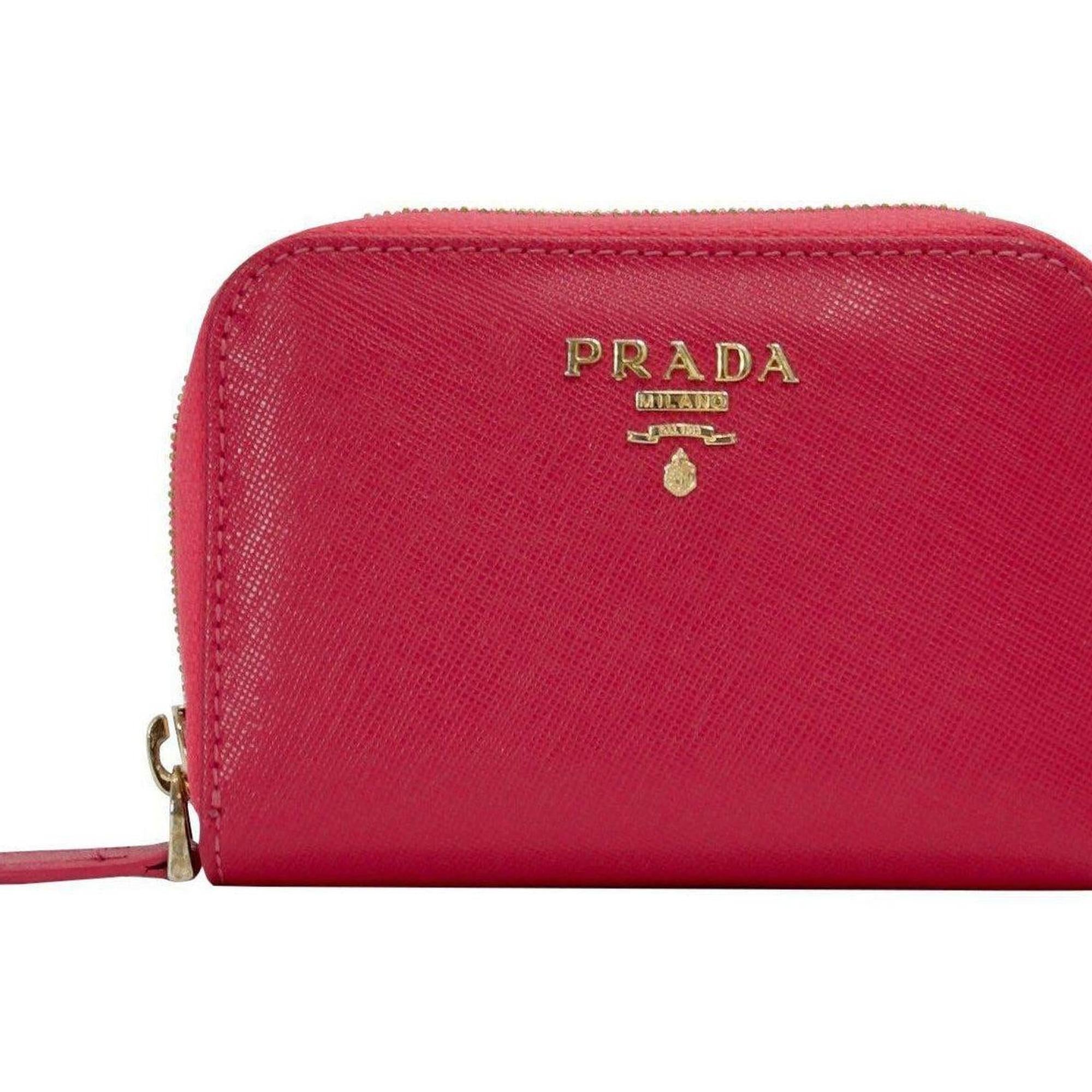 Prada Saffiano Zip Wallet