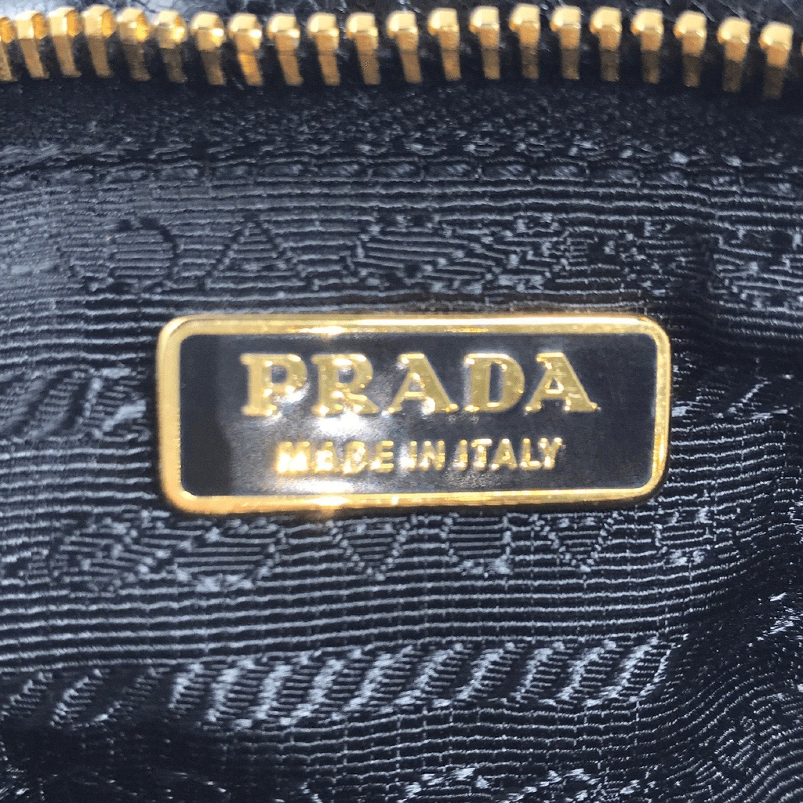 Prada Shine Vitello Rosso Wristlet