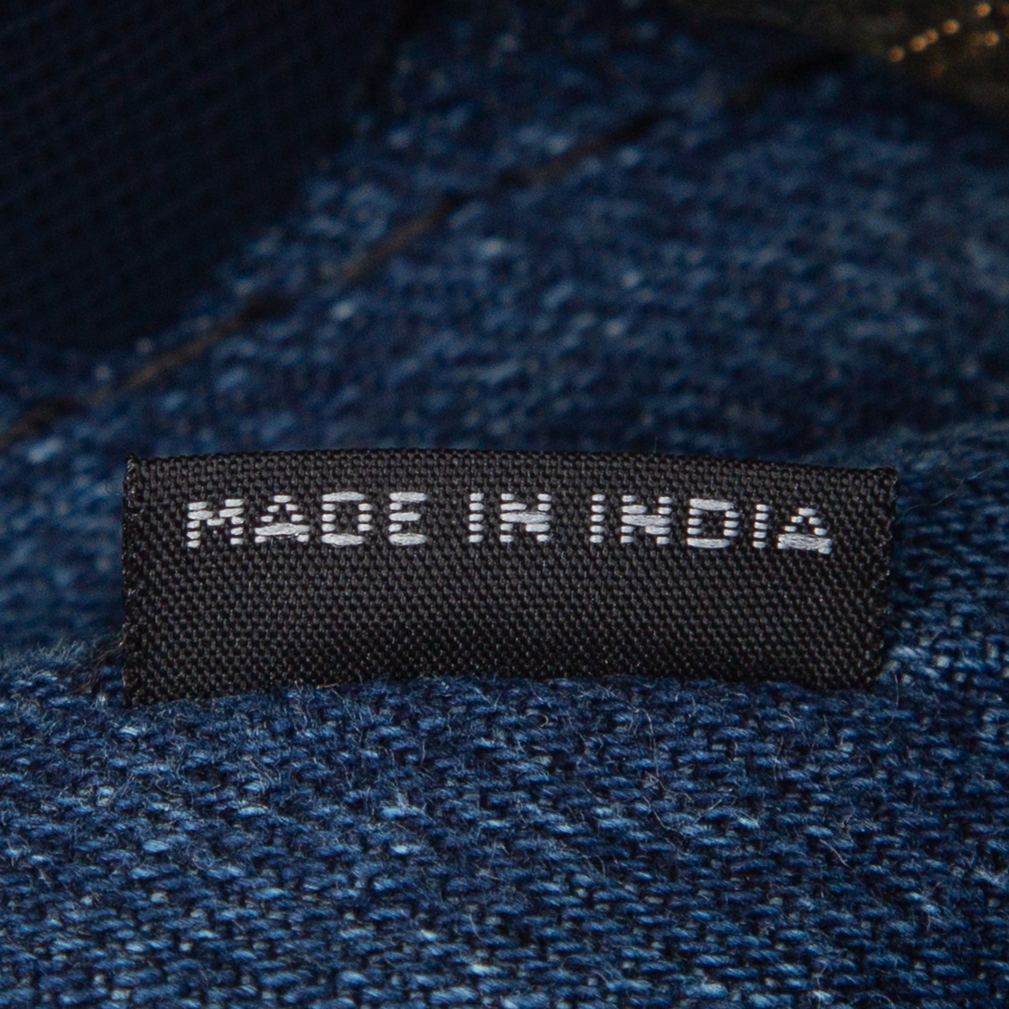 Prada Small Denim Canapa Logo Tote w/ Strap & Authenticity Card