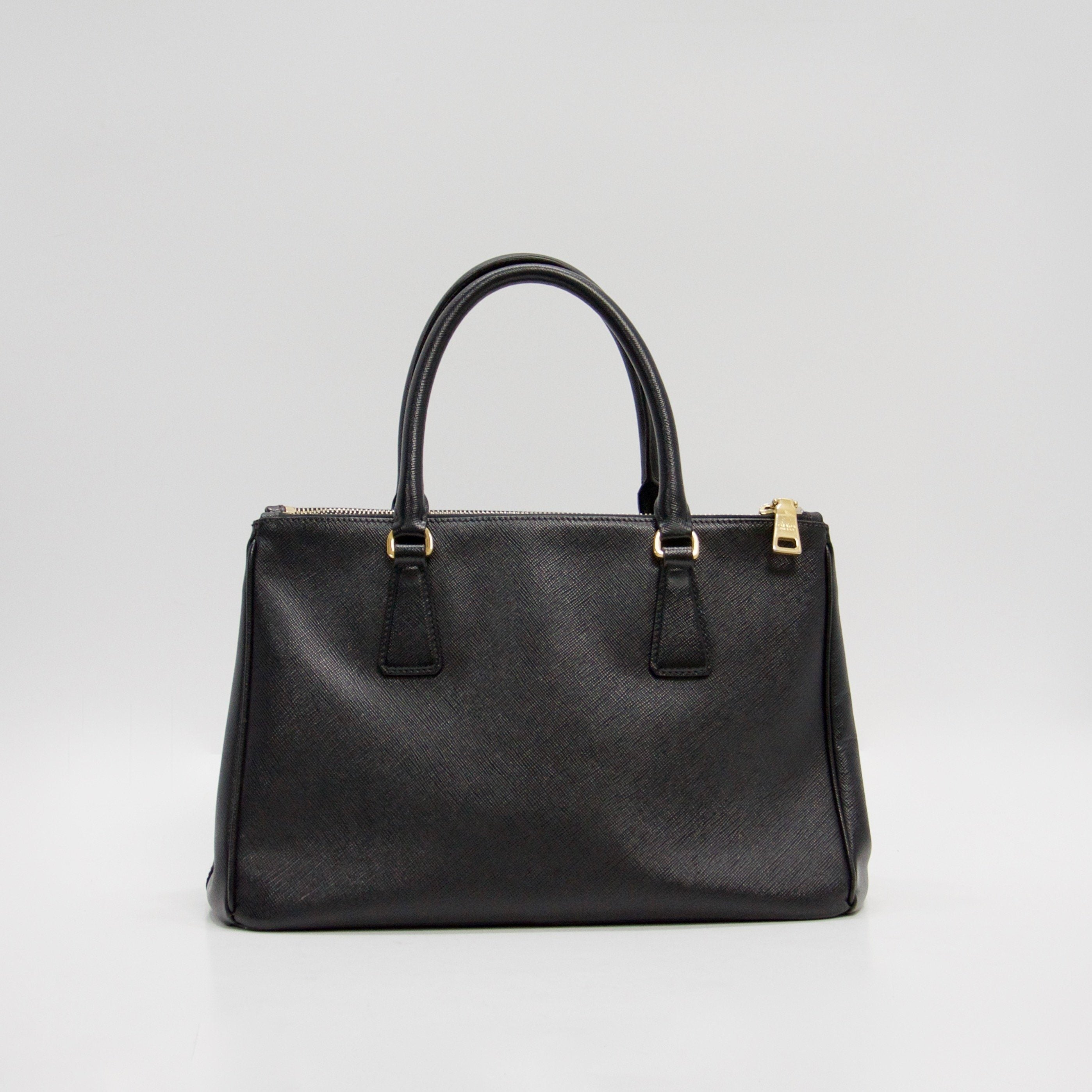 Prada Small Saffiano Lux Galleria Double Zip Tote