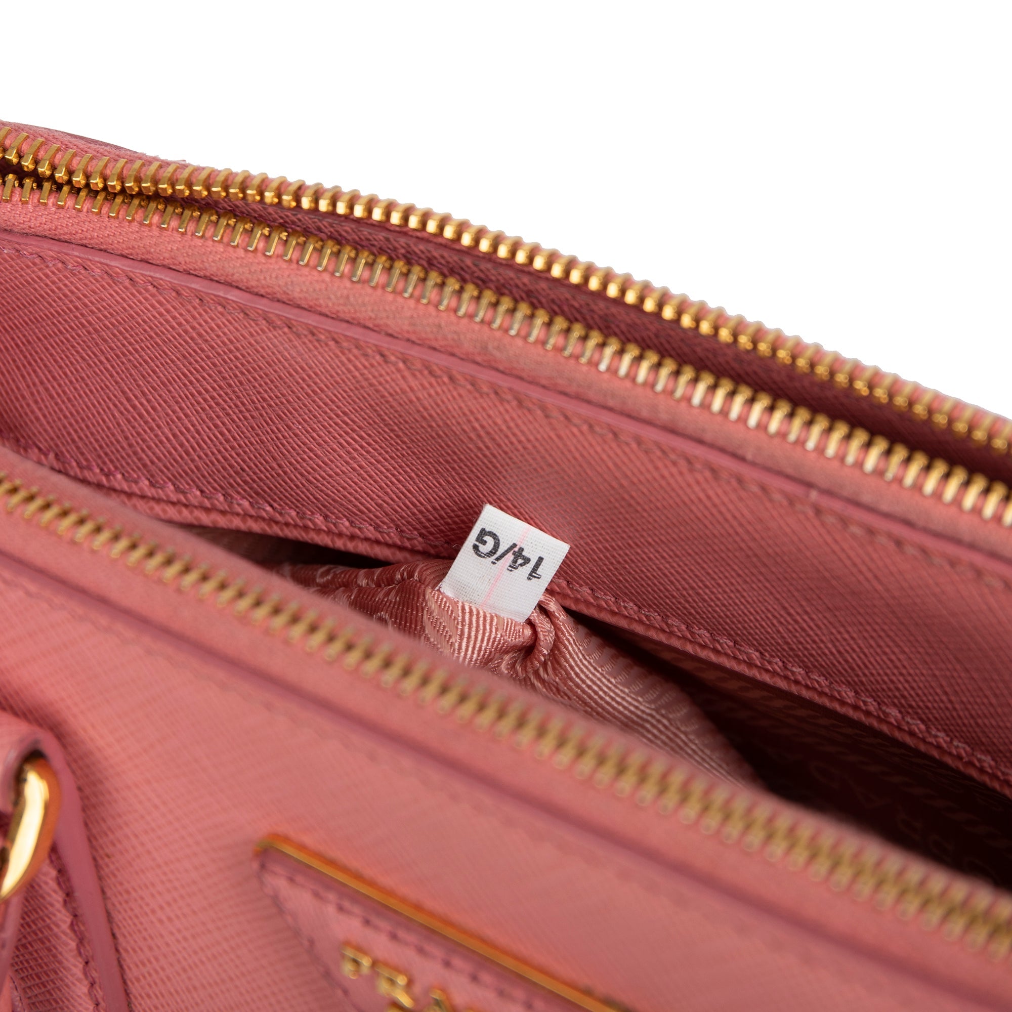 Prada Small Saffiano Lux Galleria Double Zip Tote